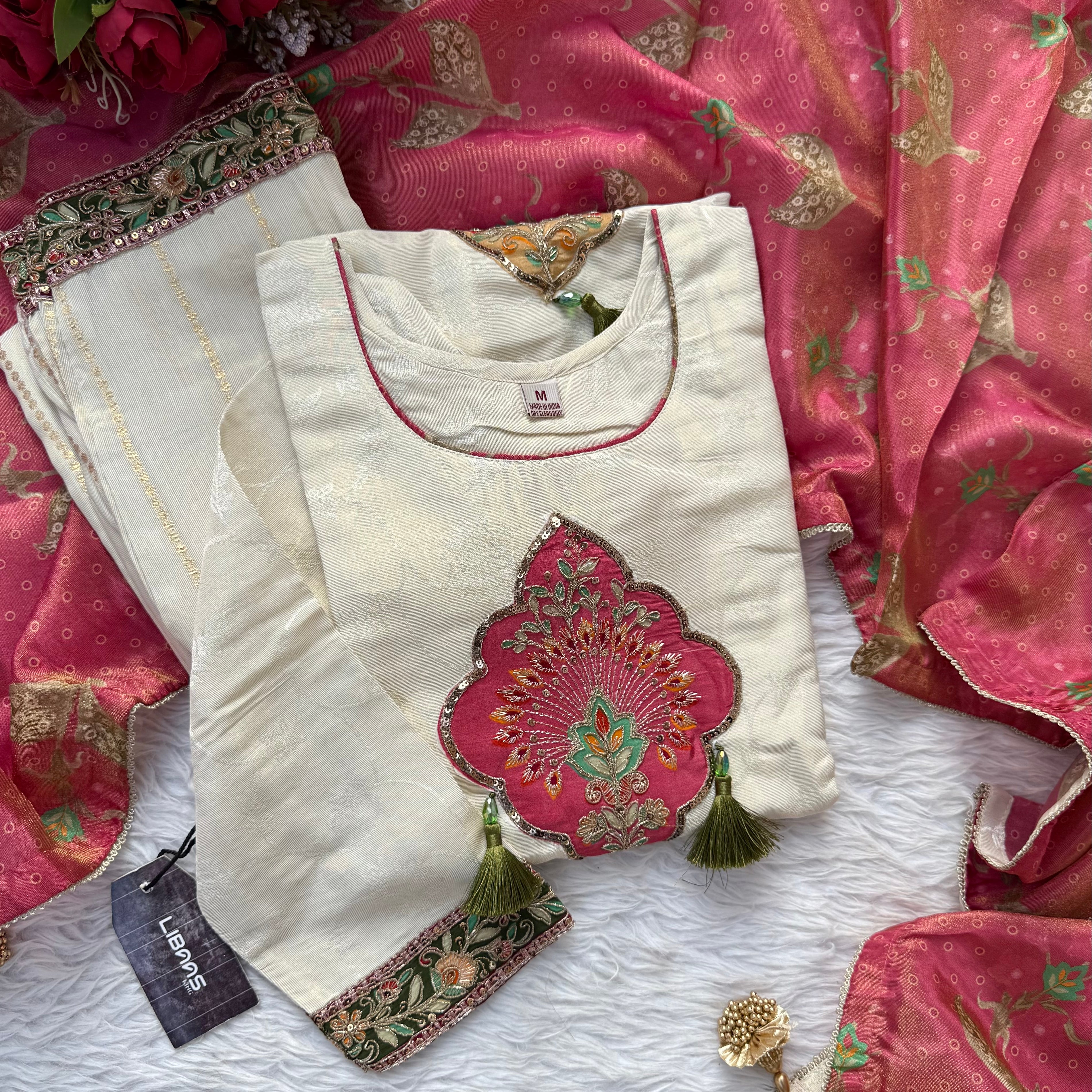 “DISHA” Beautiful Shimmer silk party wear suit set