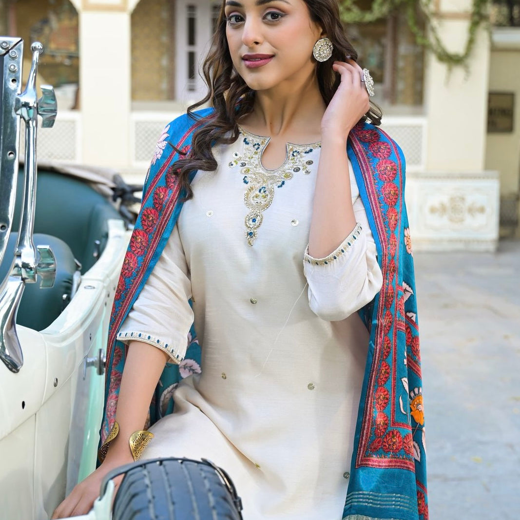 “ADYA” A very beautiful festival wear gajji silk suit