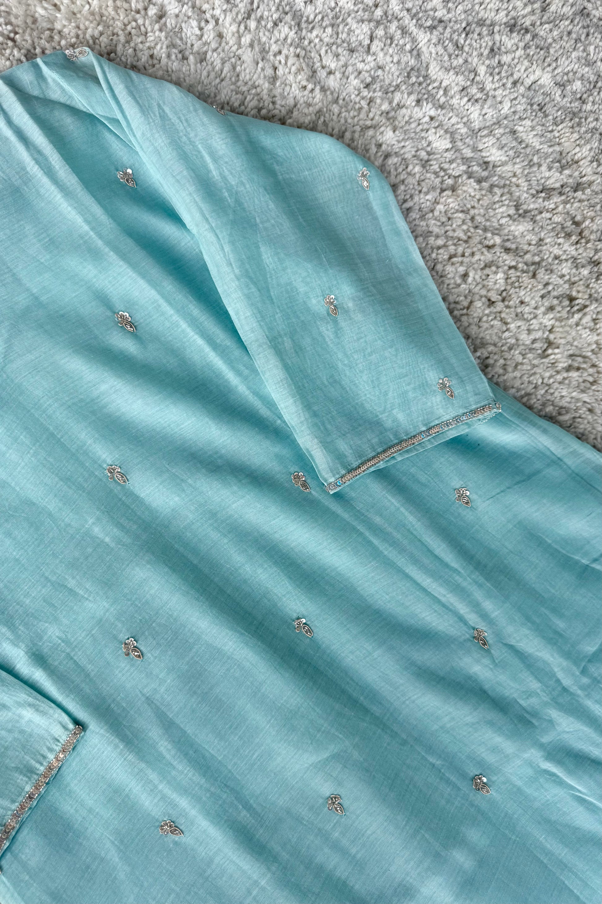 ✨”Grace- Premium Party Wear Mul Chanderi Kurta Set 🛍️