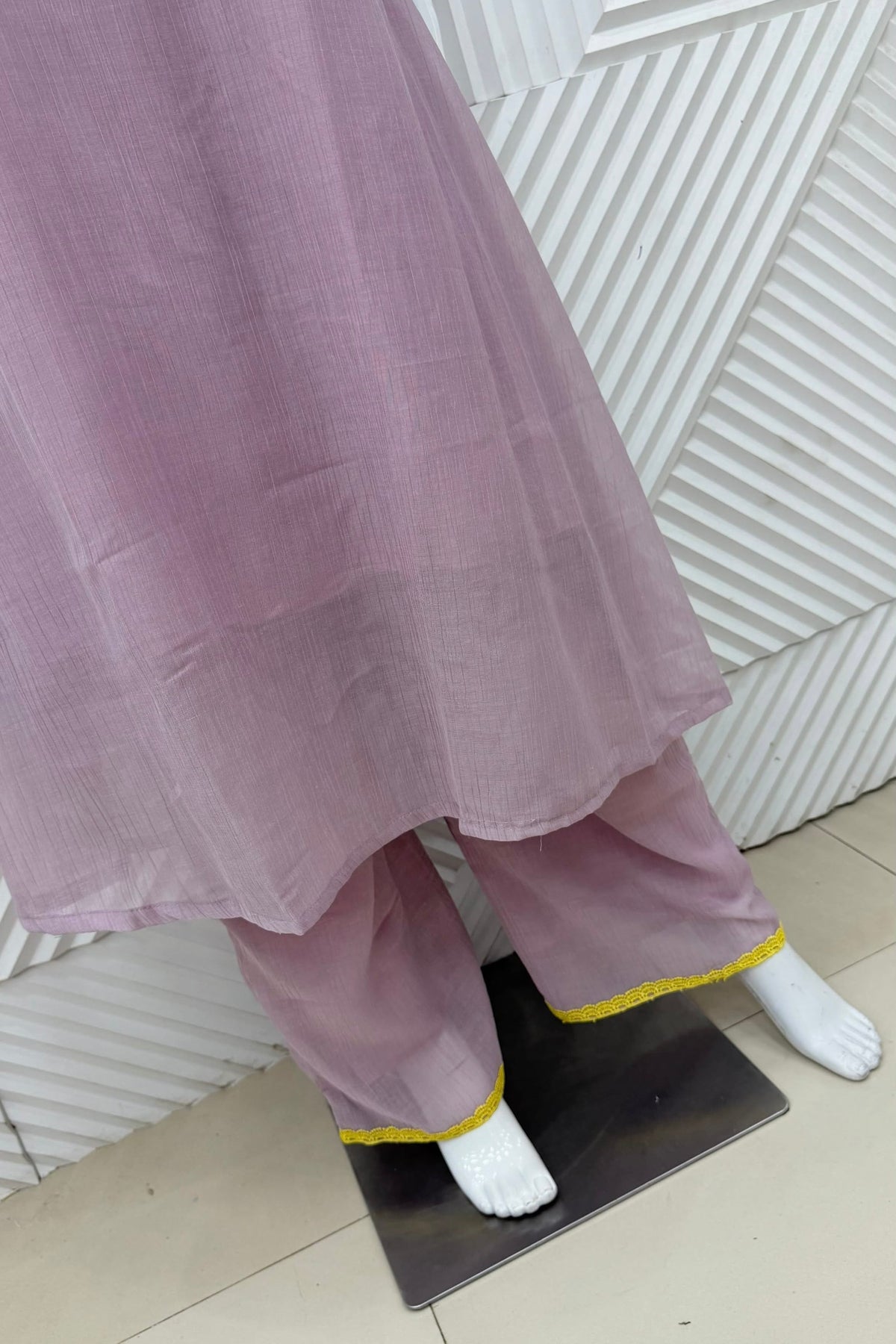 ✨ Dayna” Premium Crushed Chanderi A Line kurta set