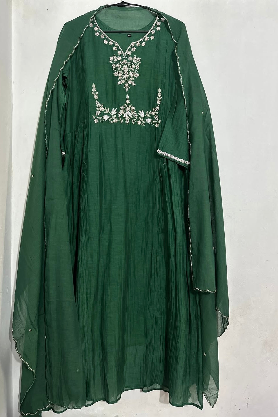 “Disha” Premium Mul Chanderi A Line Suit set 🛍️