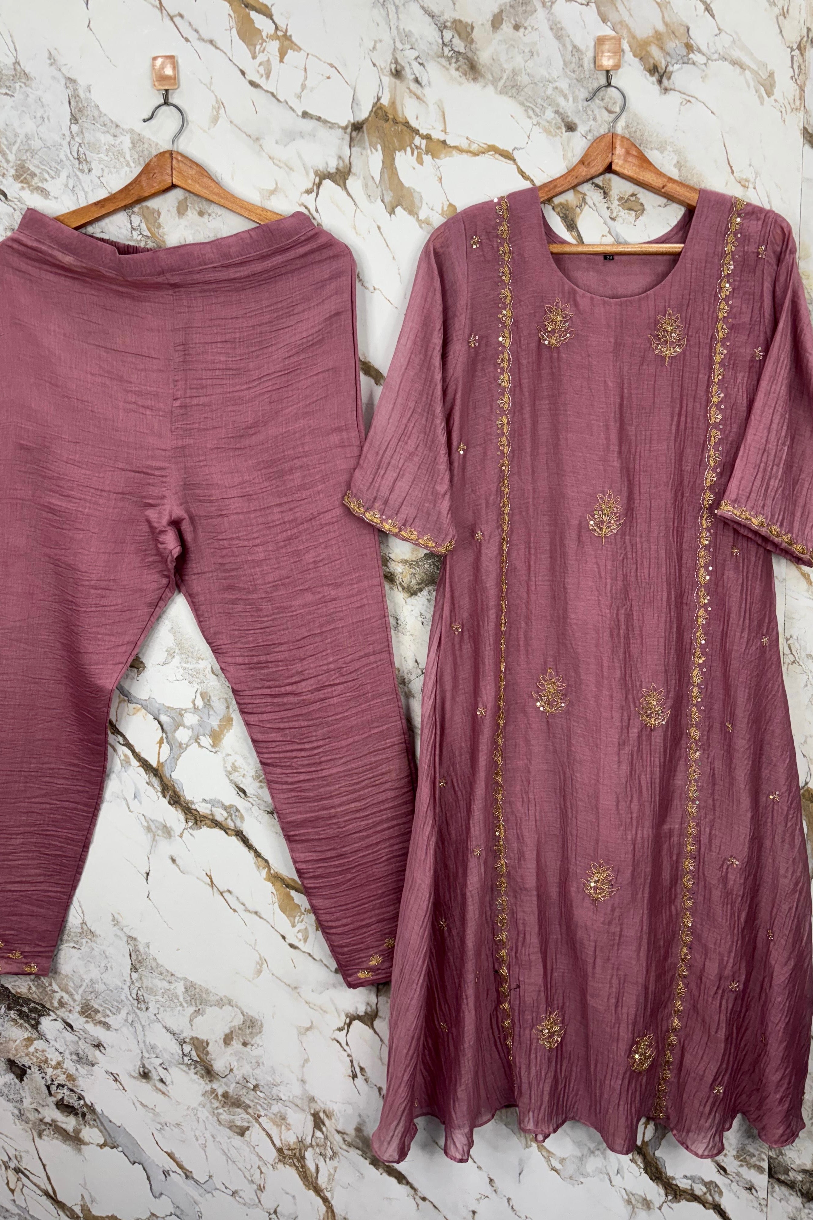 “Ujjwal” Trending Mul Chanderi A Line Suit 🛍️