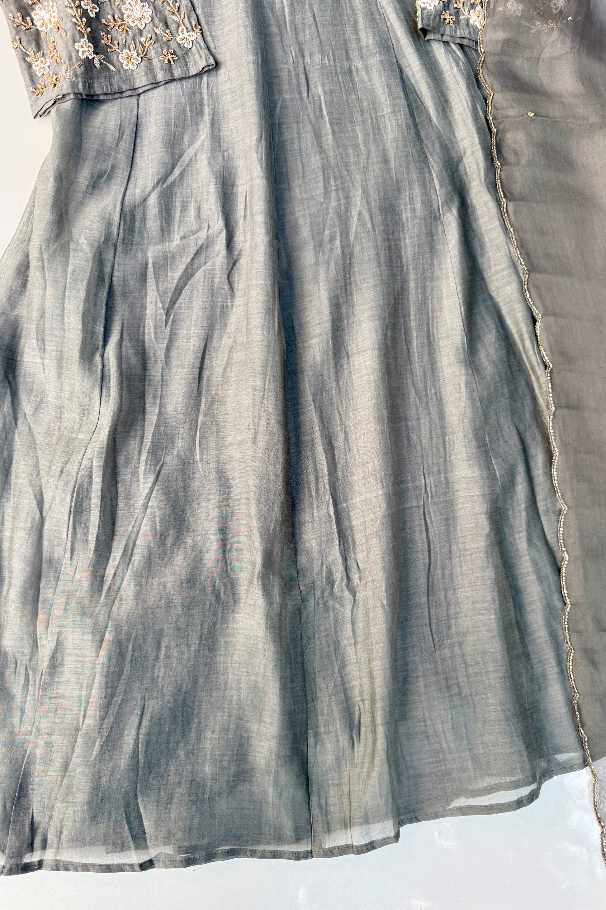✨Ay10- Pre Book Beautiful Mul Chanderi A Line Kurta set