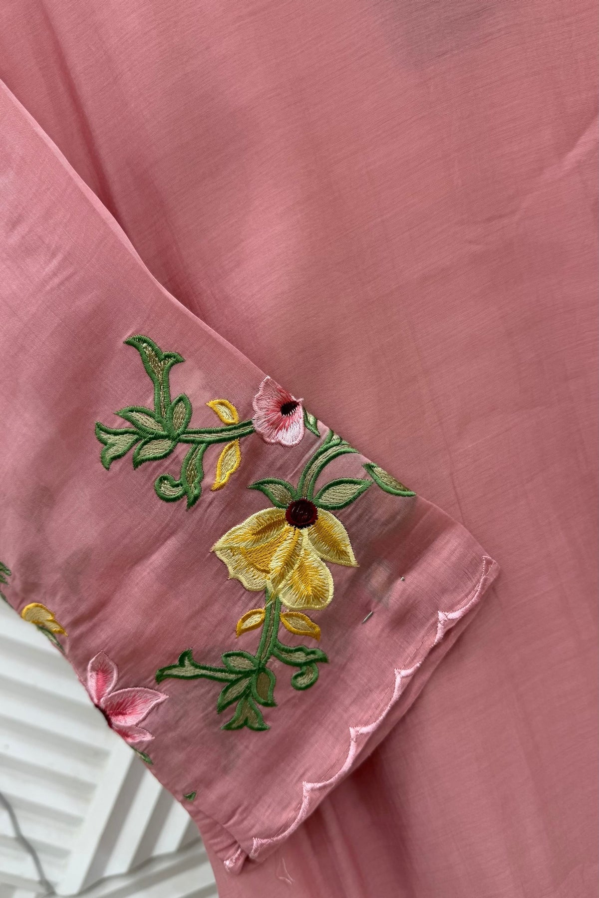 ✨Aarika - Surat mul chanderi Embroidered A Line Kurta Set