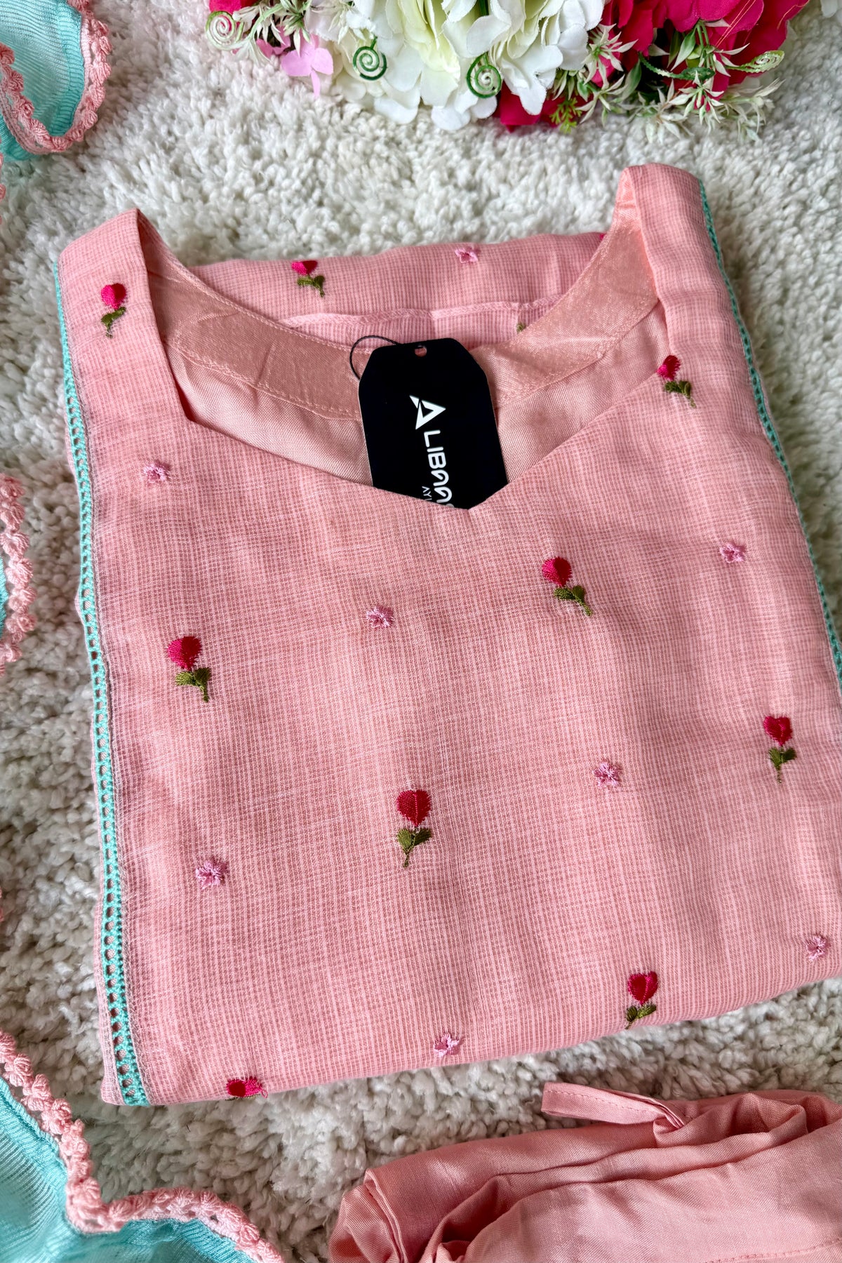 ✨Rosie - Rose Mul Kota A-Line Kurta set
