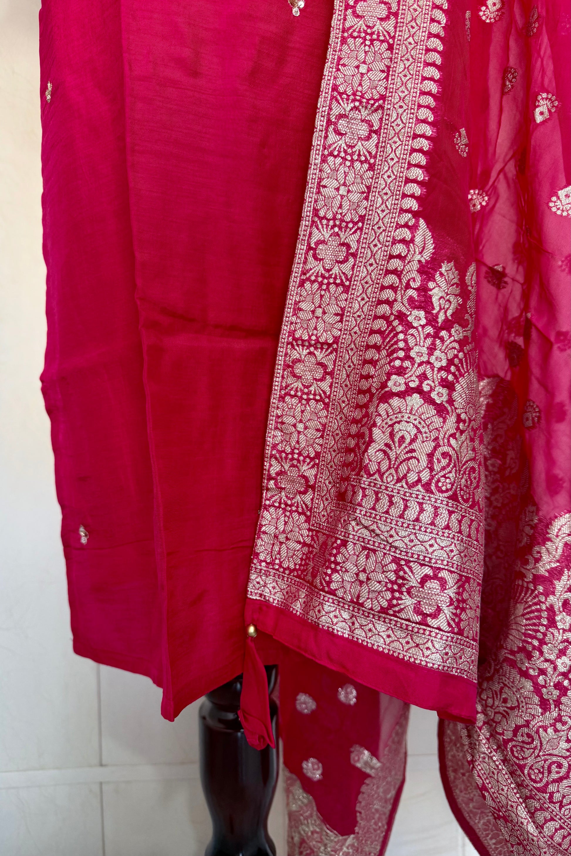 “Hiya” Premium range Dola Silk handwork Kurta Set