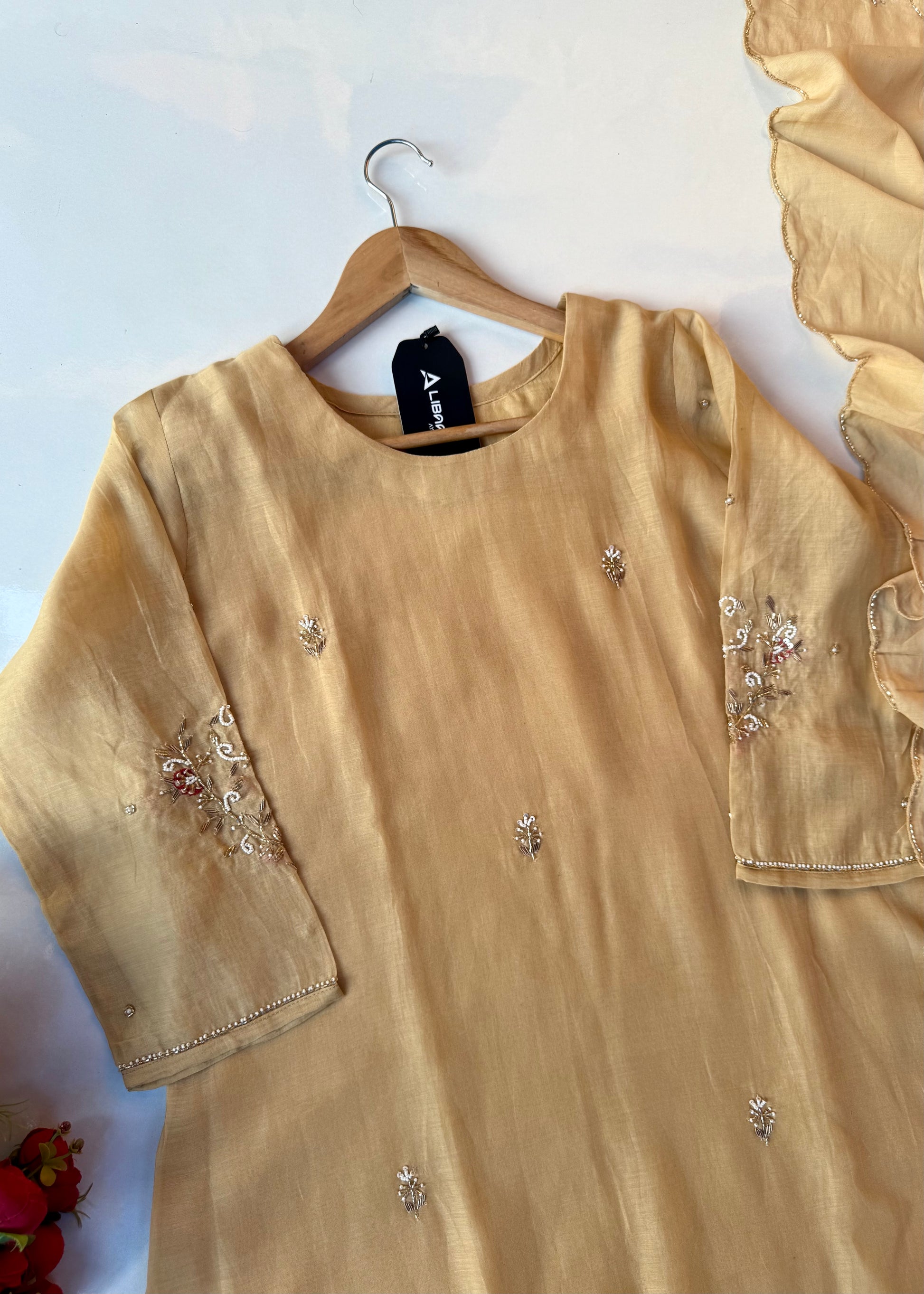 “Iqrah” premium Mul-Chanderi Party wear A Line suit set