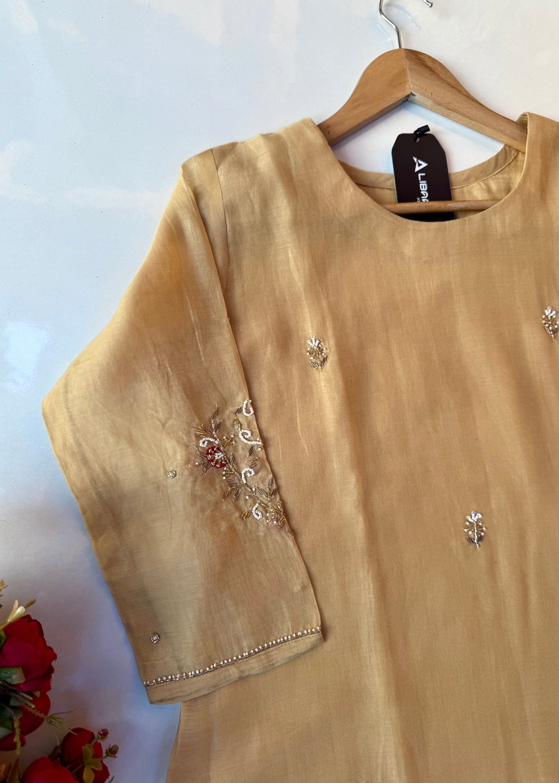 “Iqrah” premium Mul-Chanderi Party wear A Line suit set