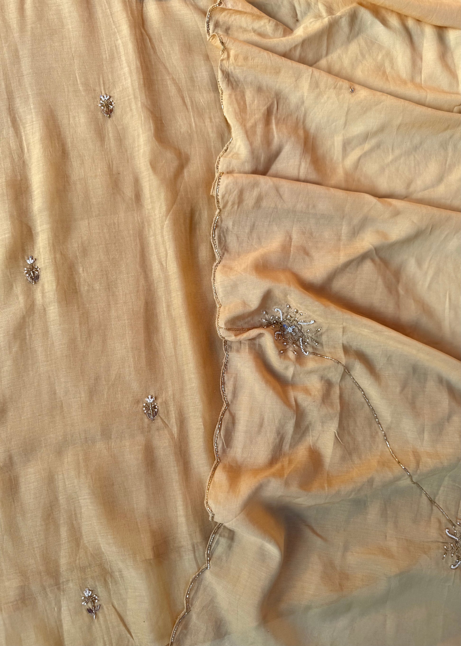 “Iqrah” premium Mul-Chanderi Party wear A Line suit set