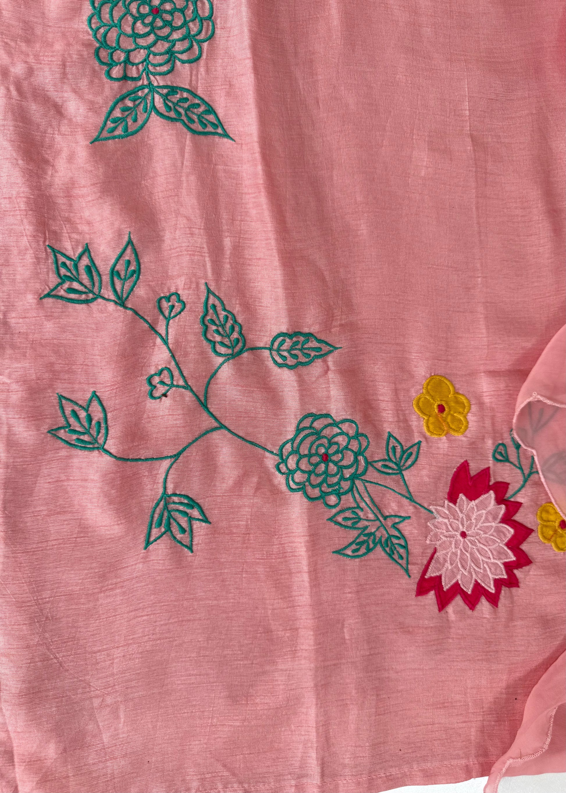 “Glory” Dola silk heavy Applique work kurta set