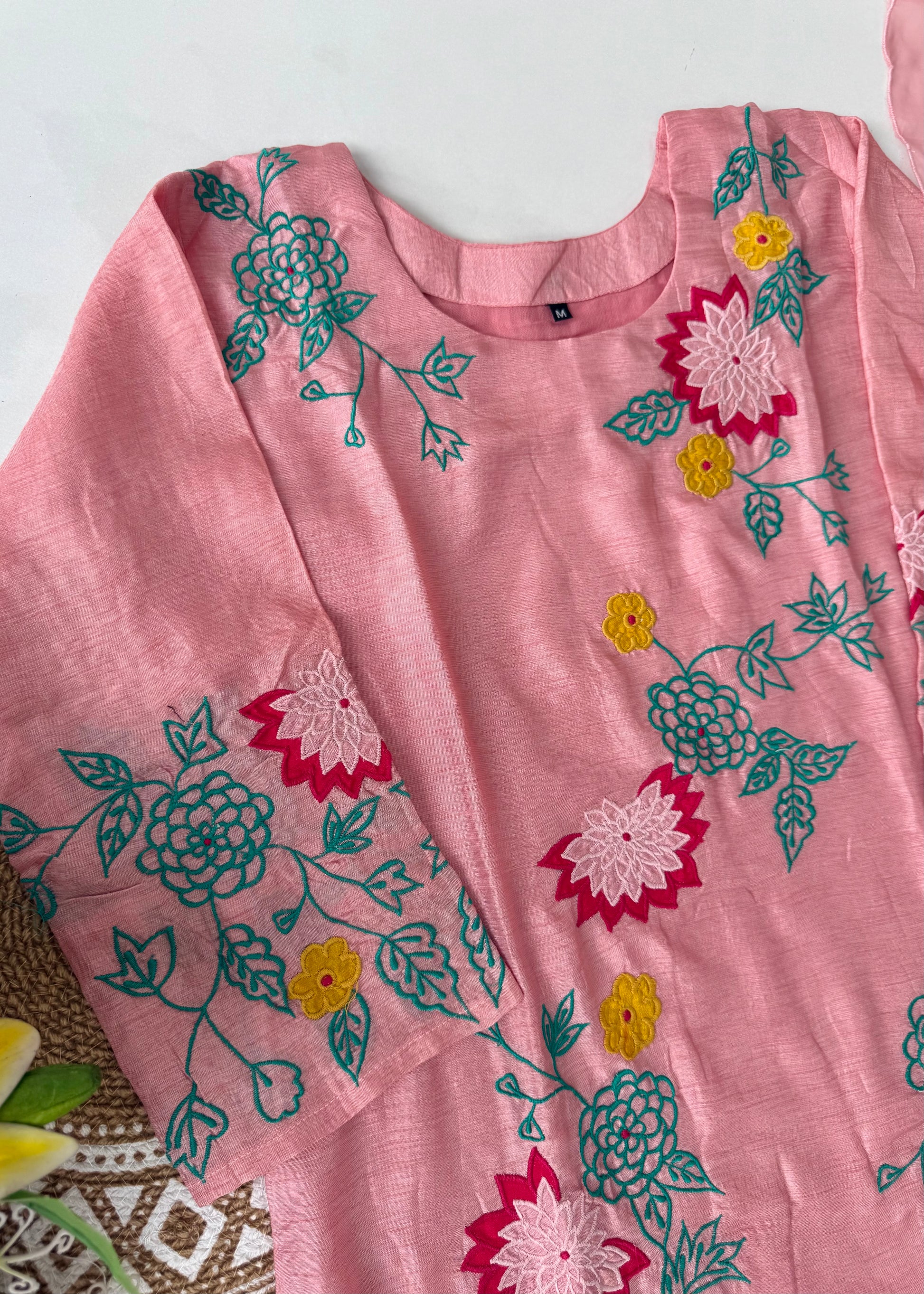 “Glory” Dola silk heavy Applique work kurta set