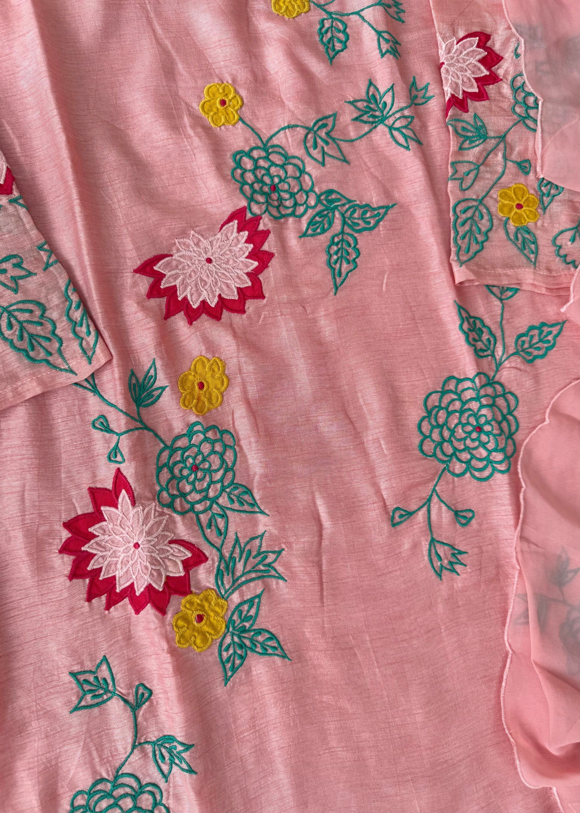 “Glory” Dola silk heavy Applique work kurta set