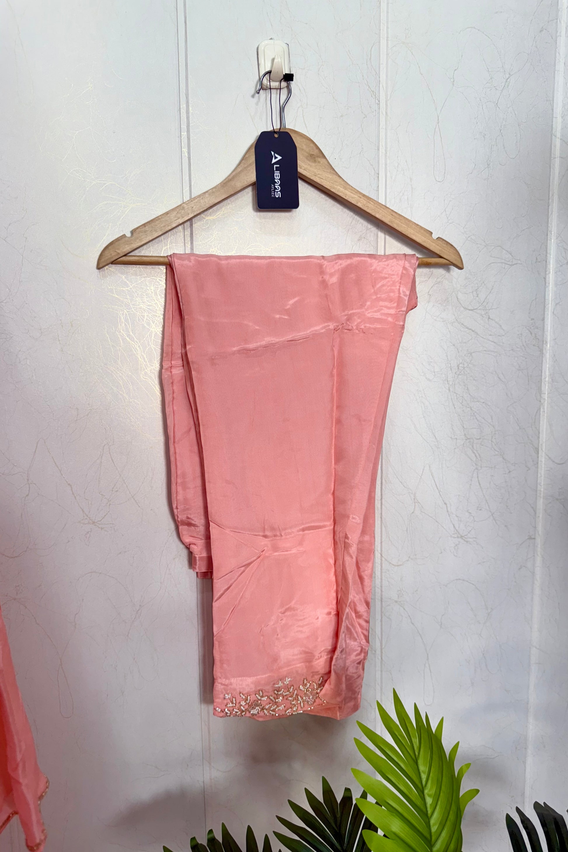“Inayat” Premium Chinnon handcrafted A- Line  kurta set