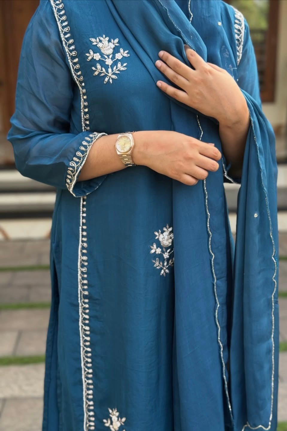 “Ujjwal” Trending Organza Viscose Suit set 🛍️