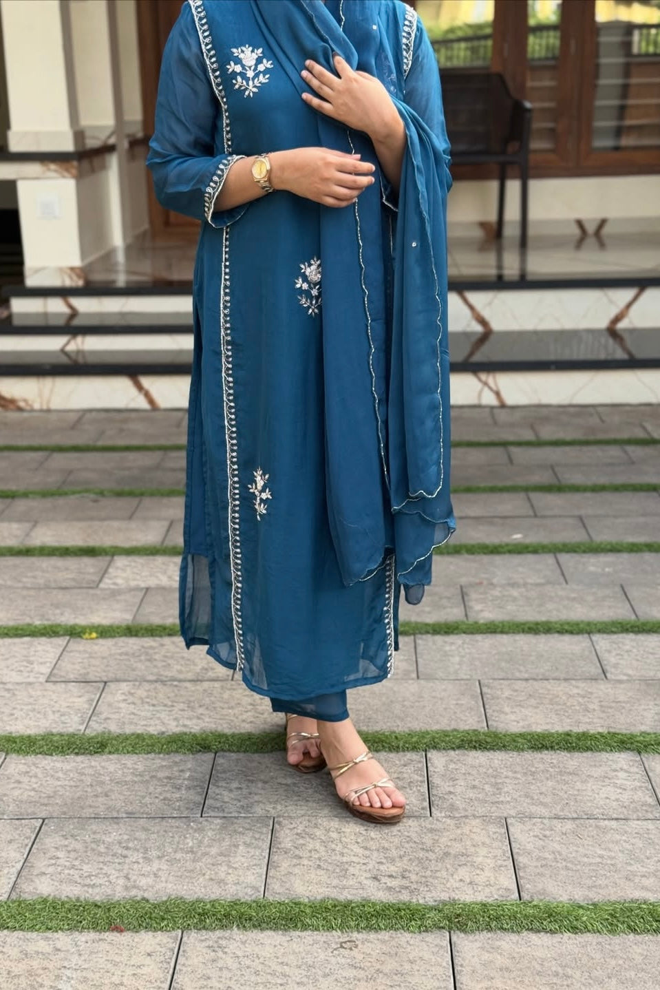 “Ujjwal” Trending Organza Viscose Suit set 🛍️