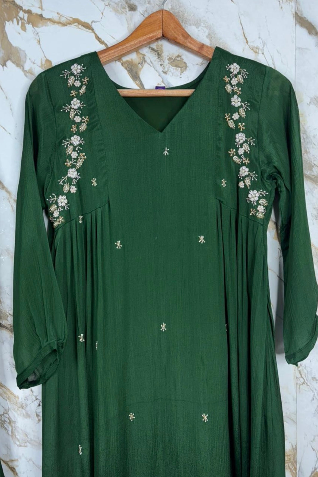 “Zayna” Premium Chinnon anarkali kurta set
