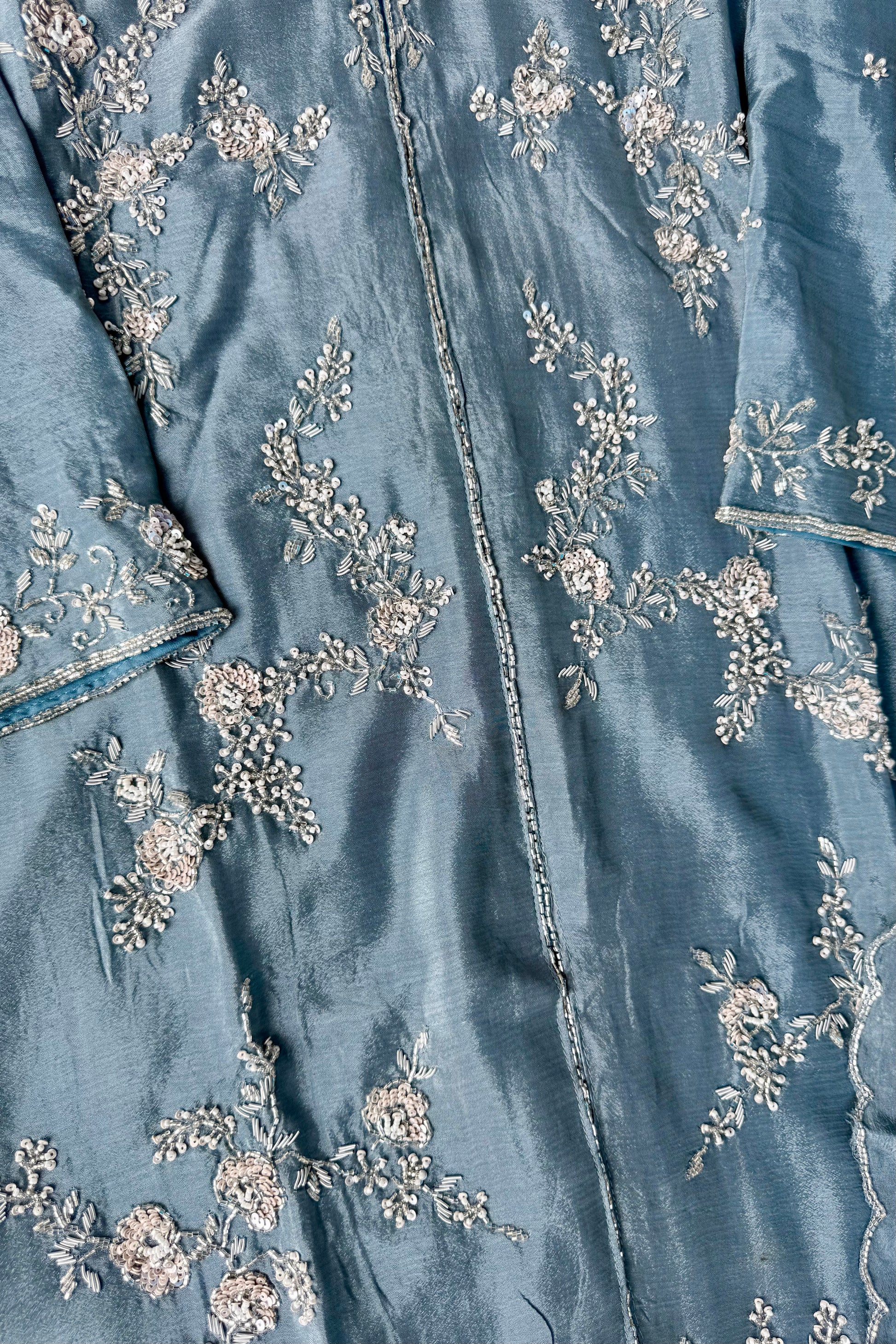 ✨Ruby - Premium Chinnon Slit Kurti Sharara set