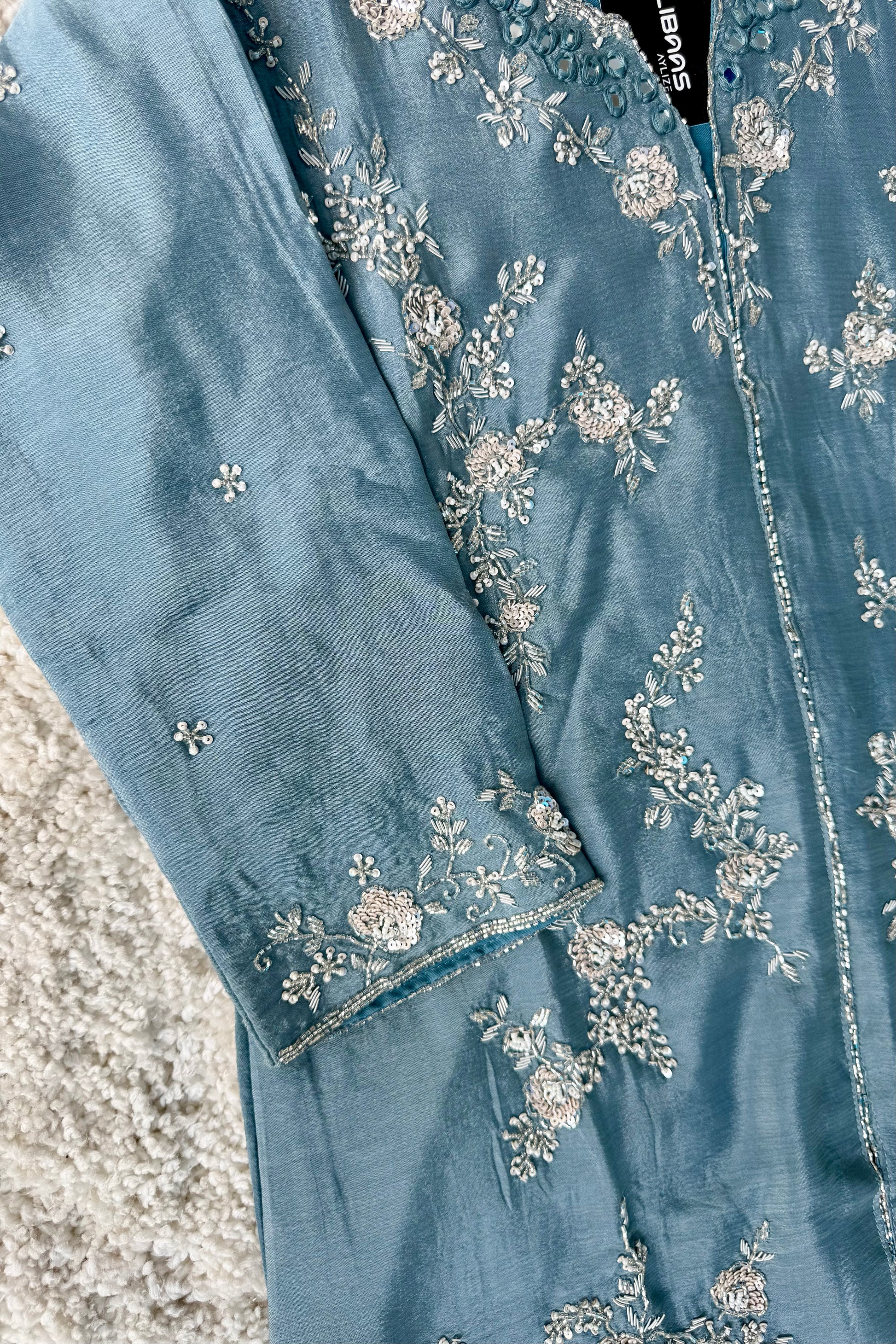 ✨Ruby - Premium Chinnon Slit Kurti Sharara set