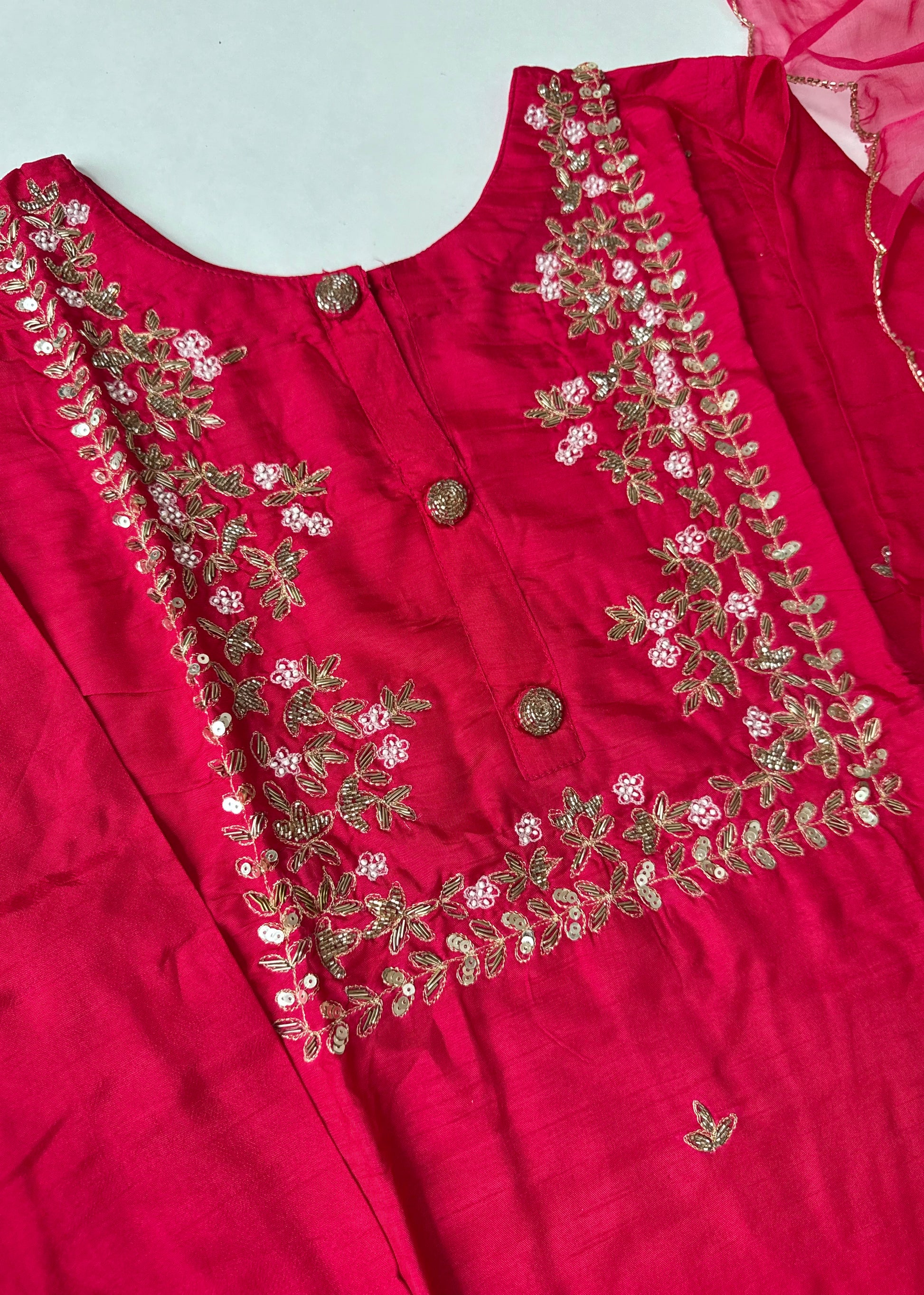“Jaya” Graceful Dola Silk Handwork Suit Set ✨