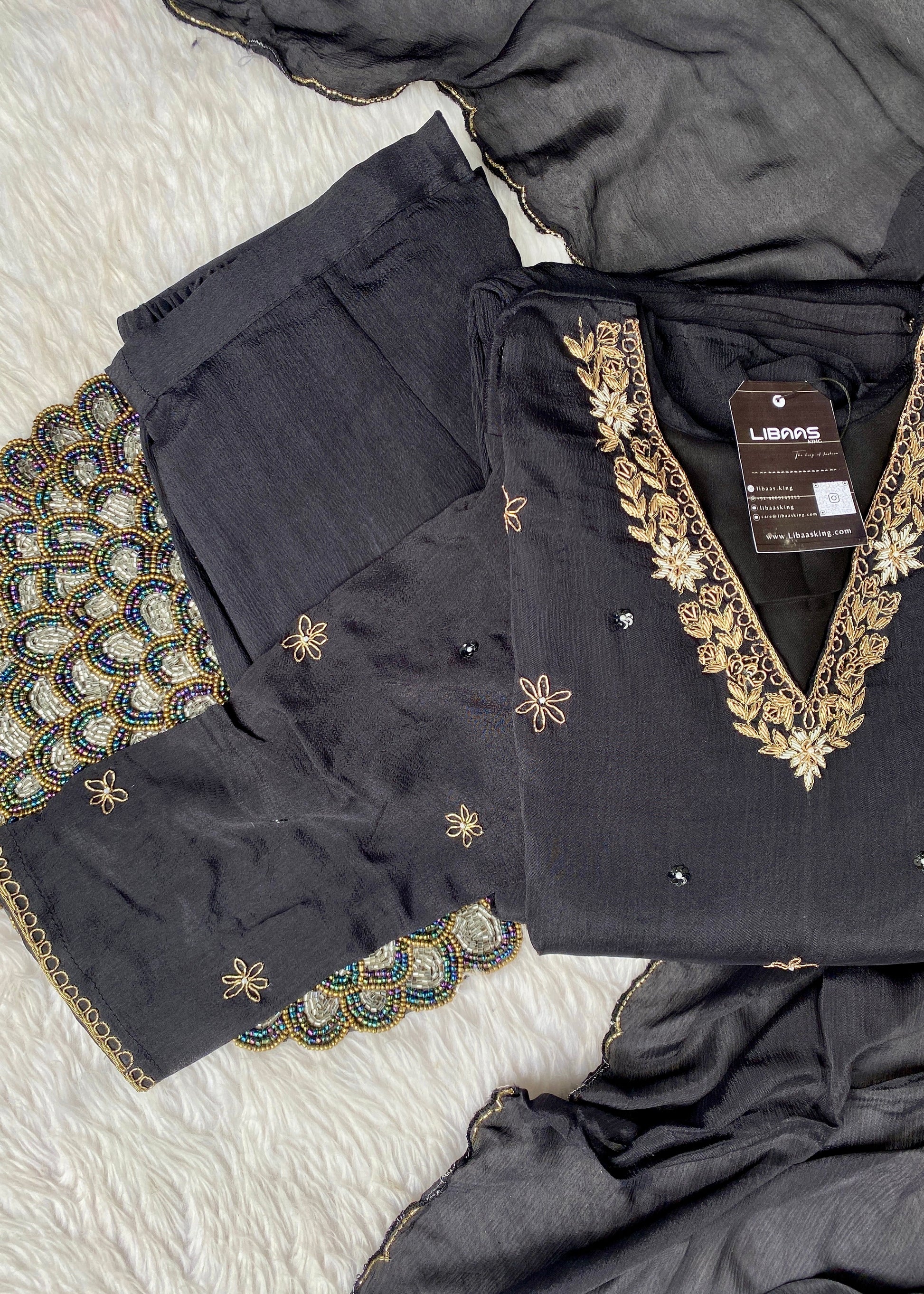 “LYLA” Premium range chinnon anarkali kurti set 🛍️