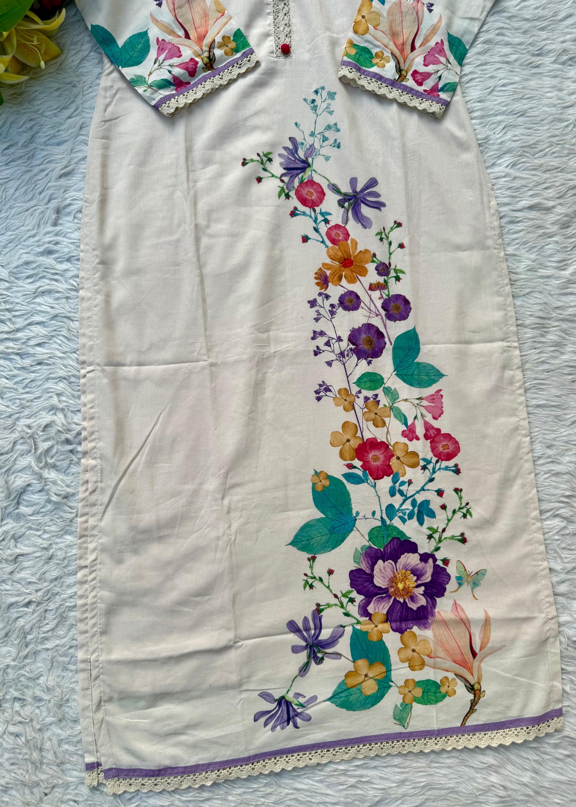 “BHOOMI" Premium mul cotton kurti pant with dupatta set