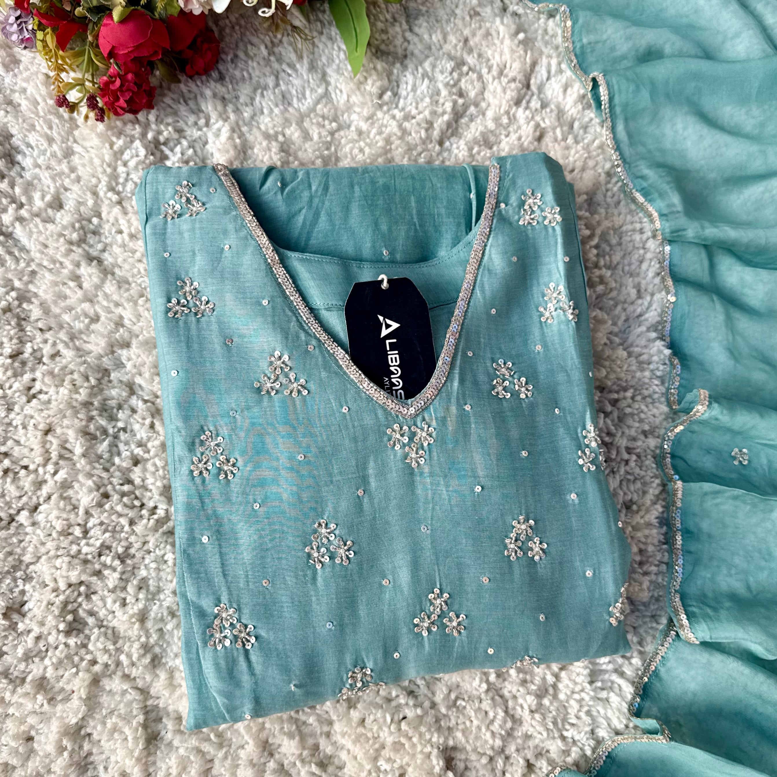 ✨Nagma- Premium Mul Chanderi A- Line Kurta Set