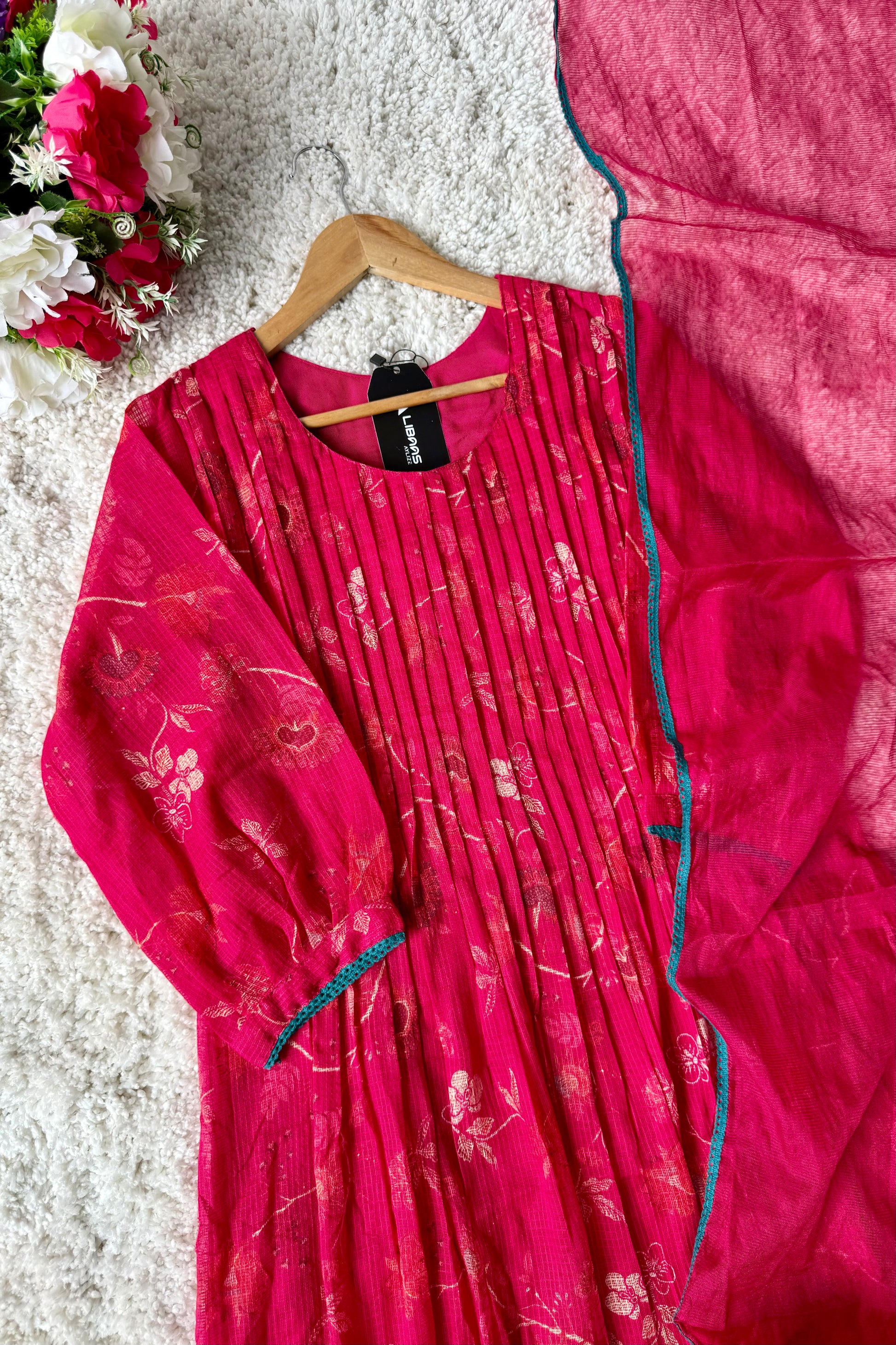 ✨”Ziana – Elegant Kota Ethnic A Line Suit Set 🛍️