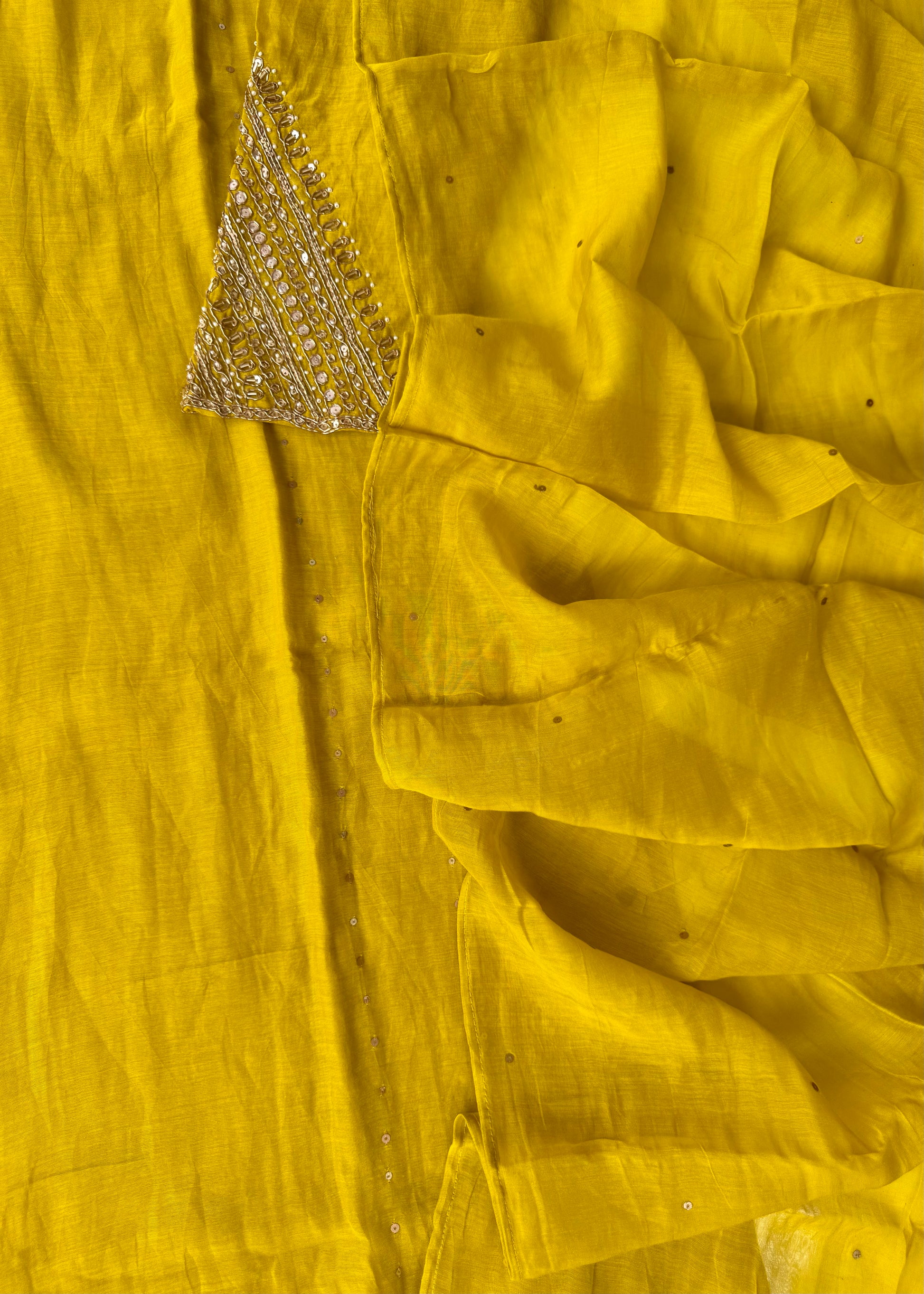 “KIARA” Premium Mul Chanderi handwork kurta set