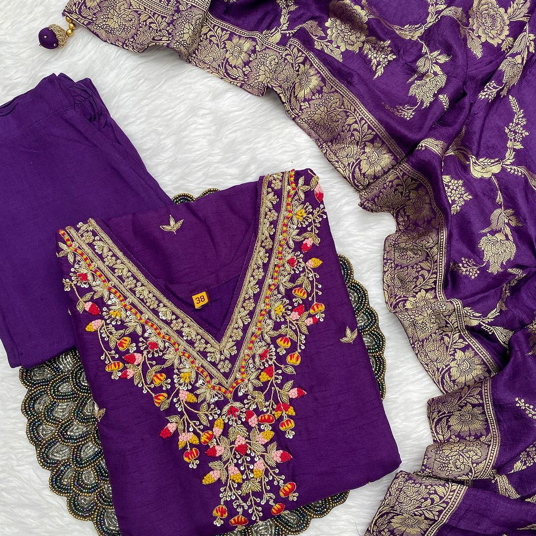 “ MAANSI” Premium range Heavy handwork kurti set
