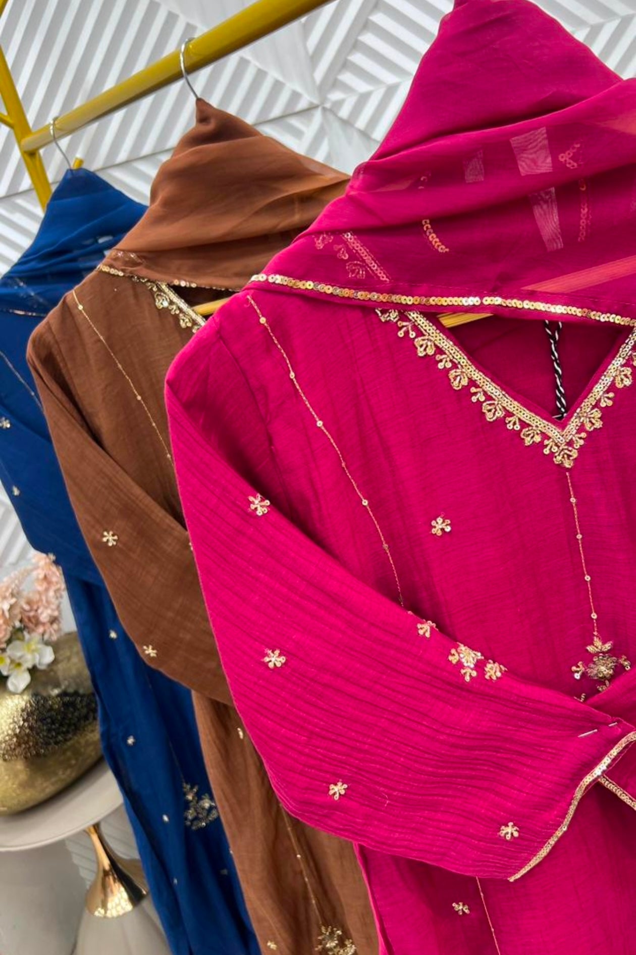 ✨”Grace- Premium Party Wear Mul Chanderi Kurta Set 🛍️