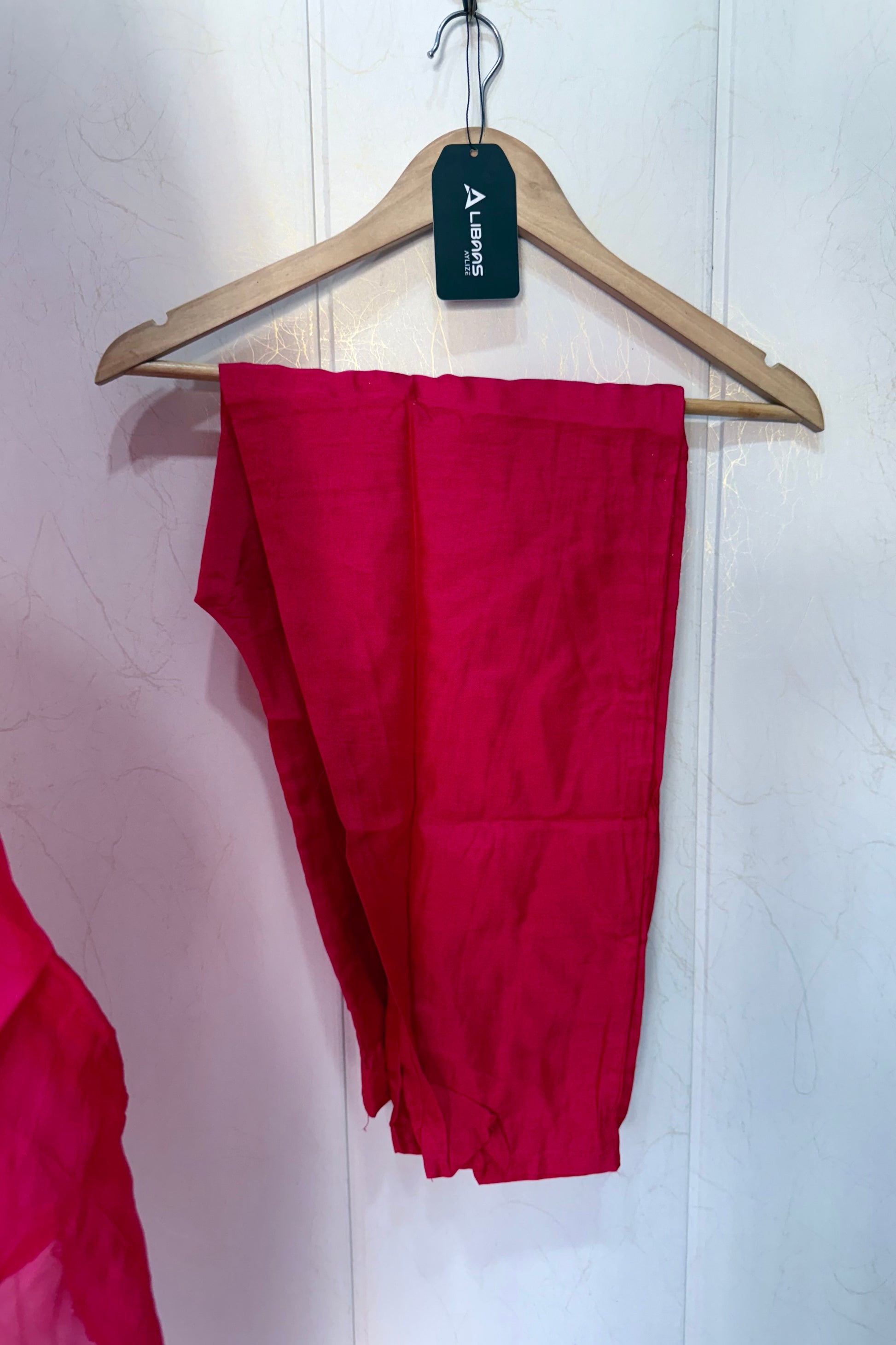 “Farah” party wear pink shade chinnon handwork set
