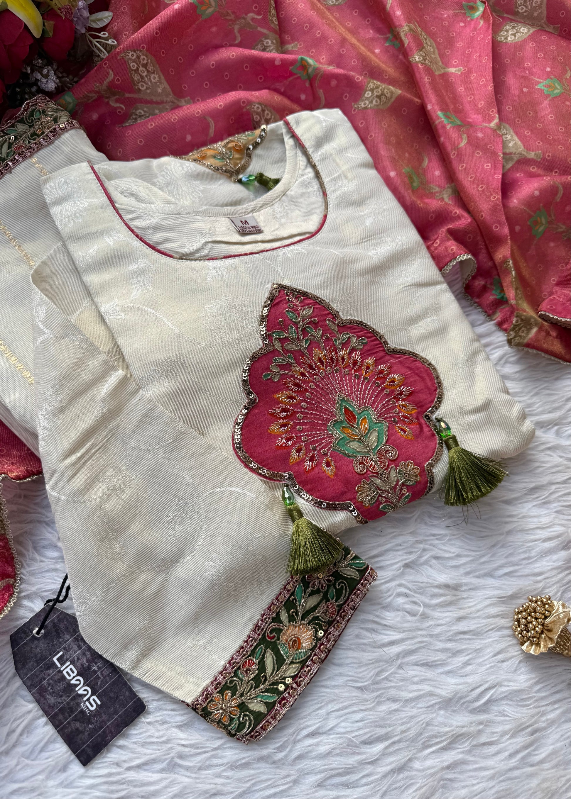 “DISHA” Beautiful Shimmer silk party wear suit set