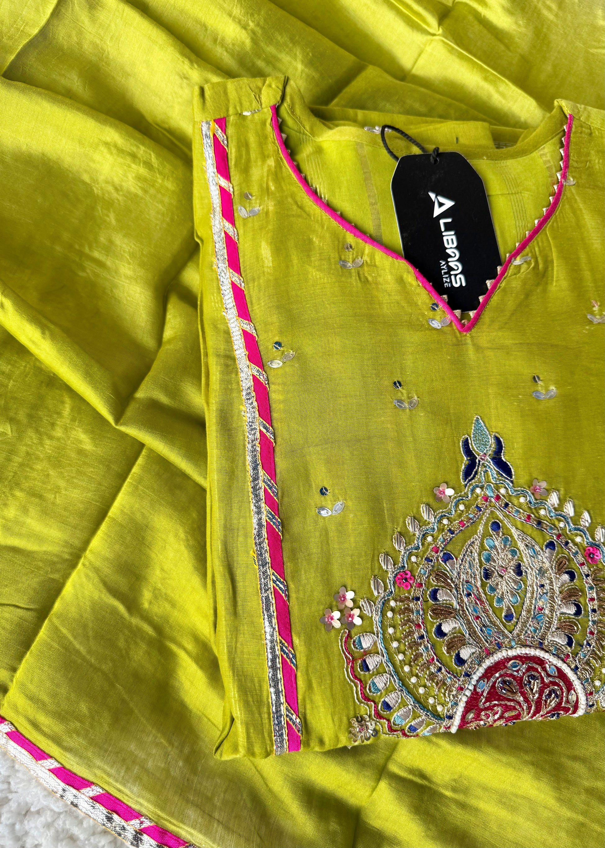 “Mehzaa” Weddings Special Mul Chanderi A-Line Anarkali Suit Set