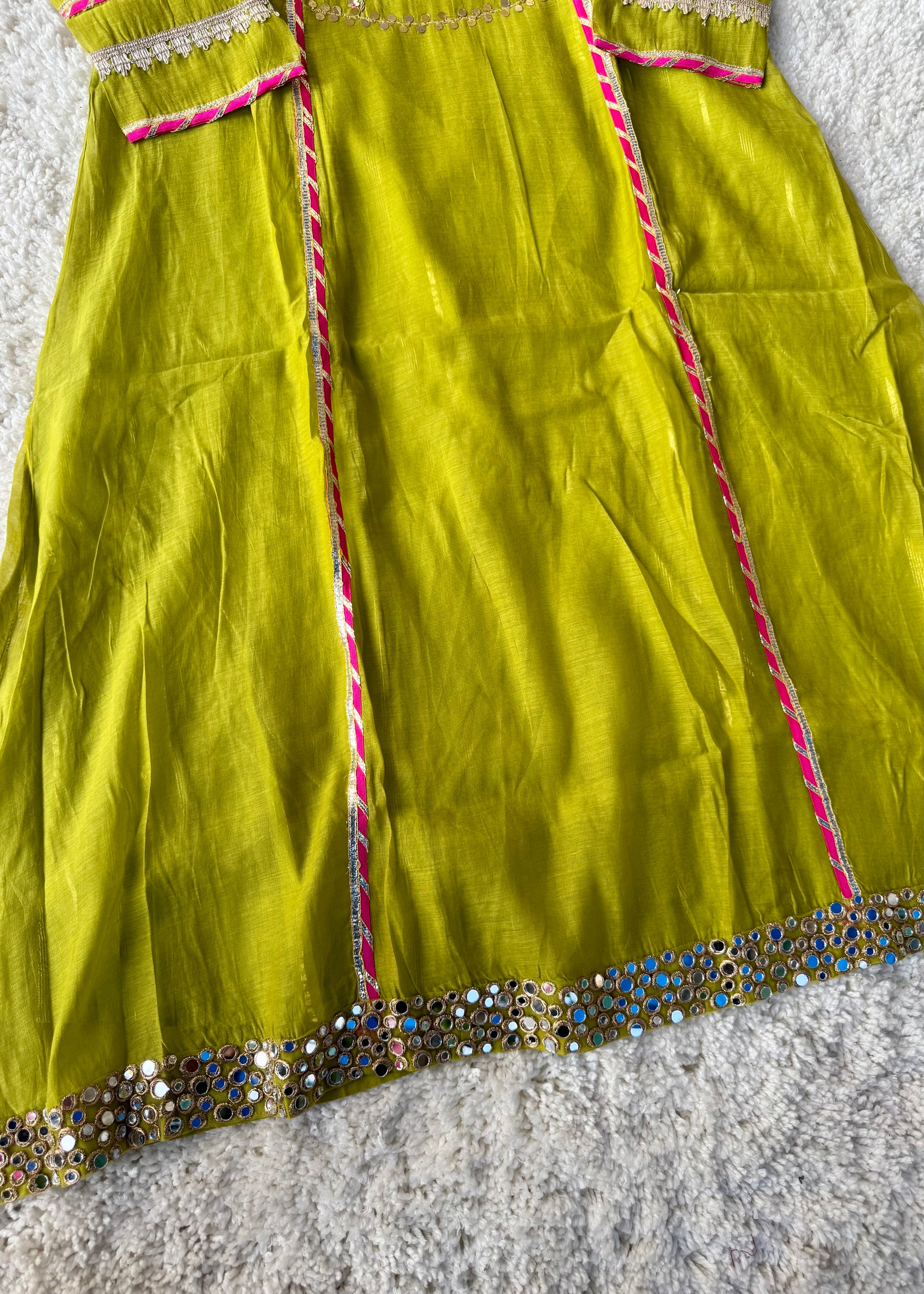 “Mehzaa” Weddings Special Mul Chanderi A-Line Anarkali Suit Set