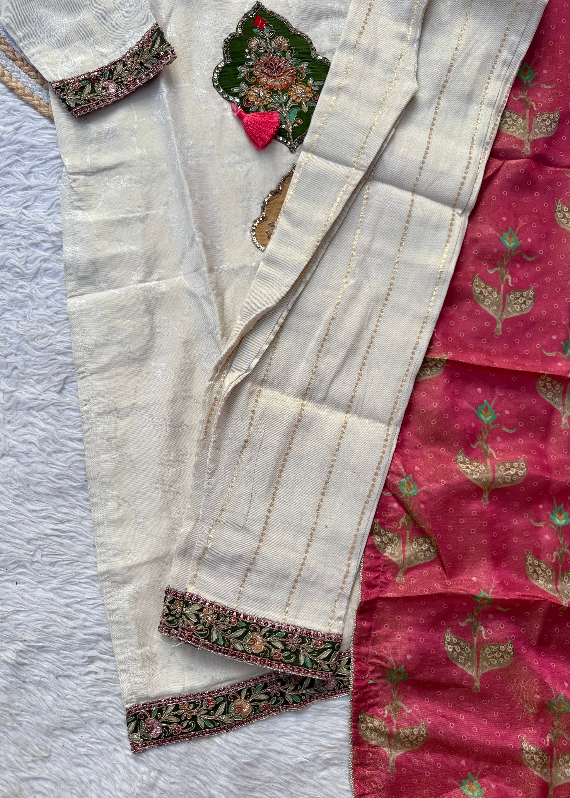 “DISHA” Beautiful Shimmer silk party wear suit set
