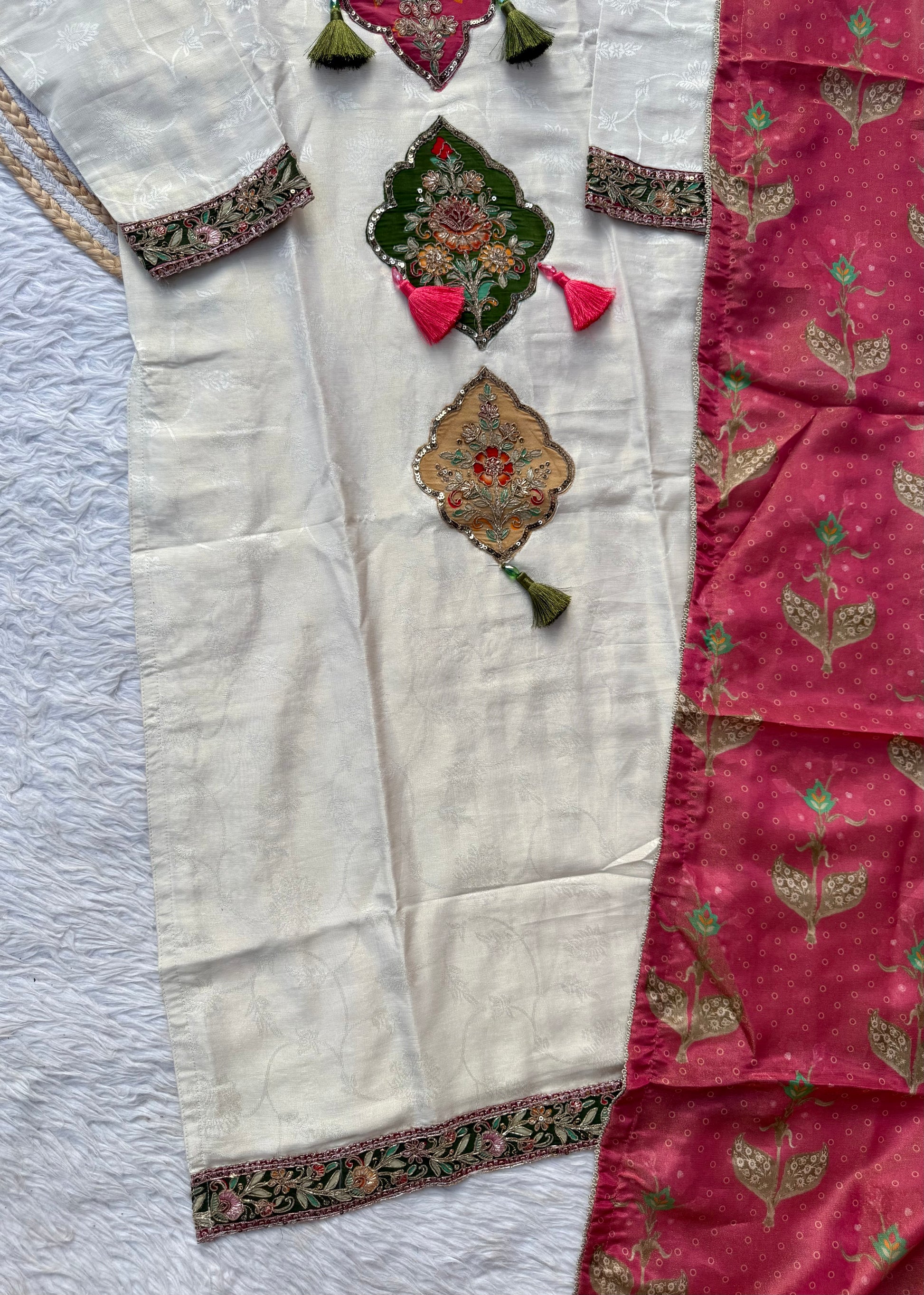 “DISHA” Beautiful Shimmer silk party wear suit set