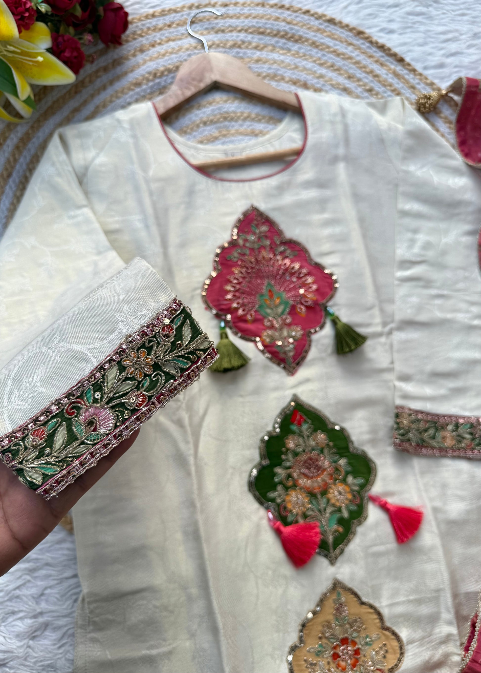 “DISHA” Beautiful Shimmer silk party wear suit set