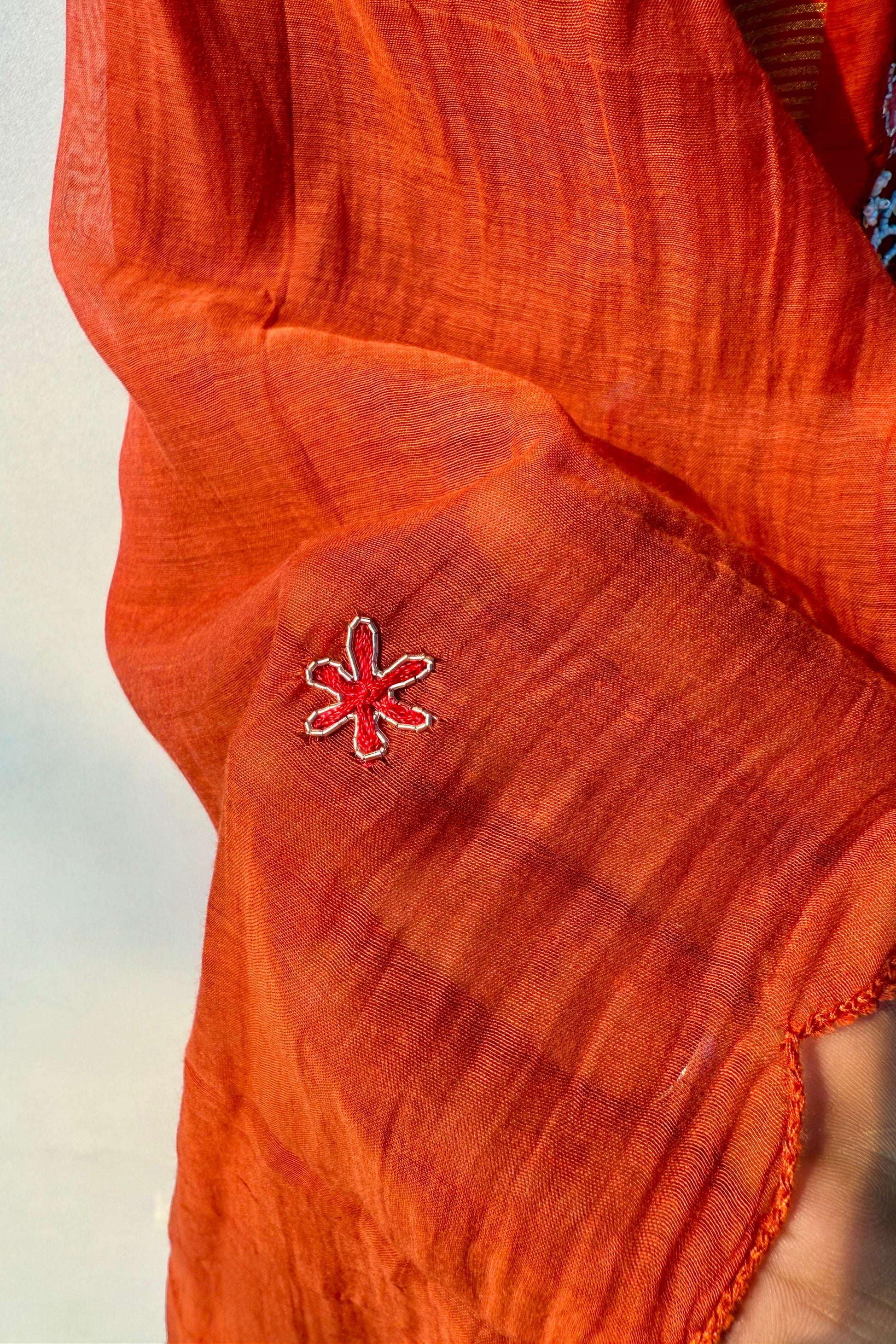 “Ishani” Premium Mul Chanderi A line Anarkali Kurta Set