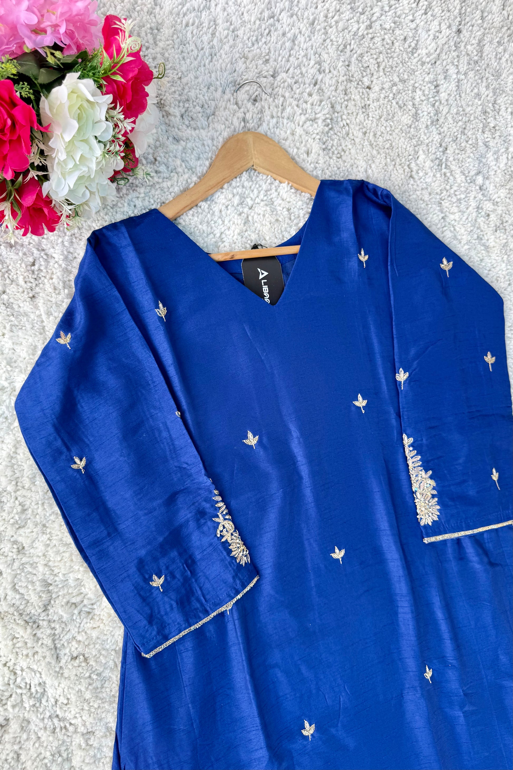 ✨”Aarti– Premium Dola Silk Heavy Anarkali Kurta Set
