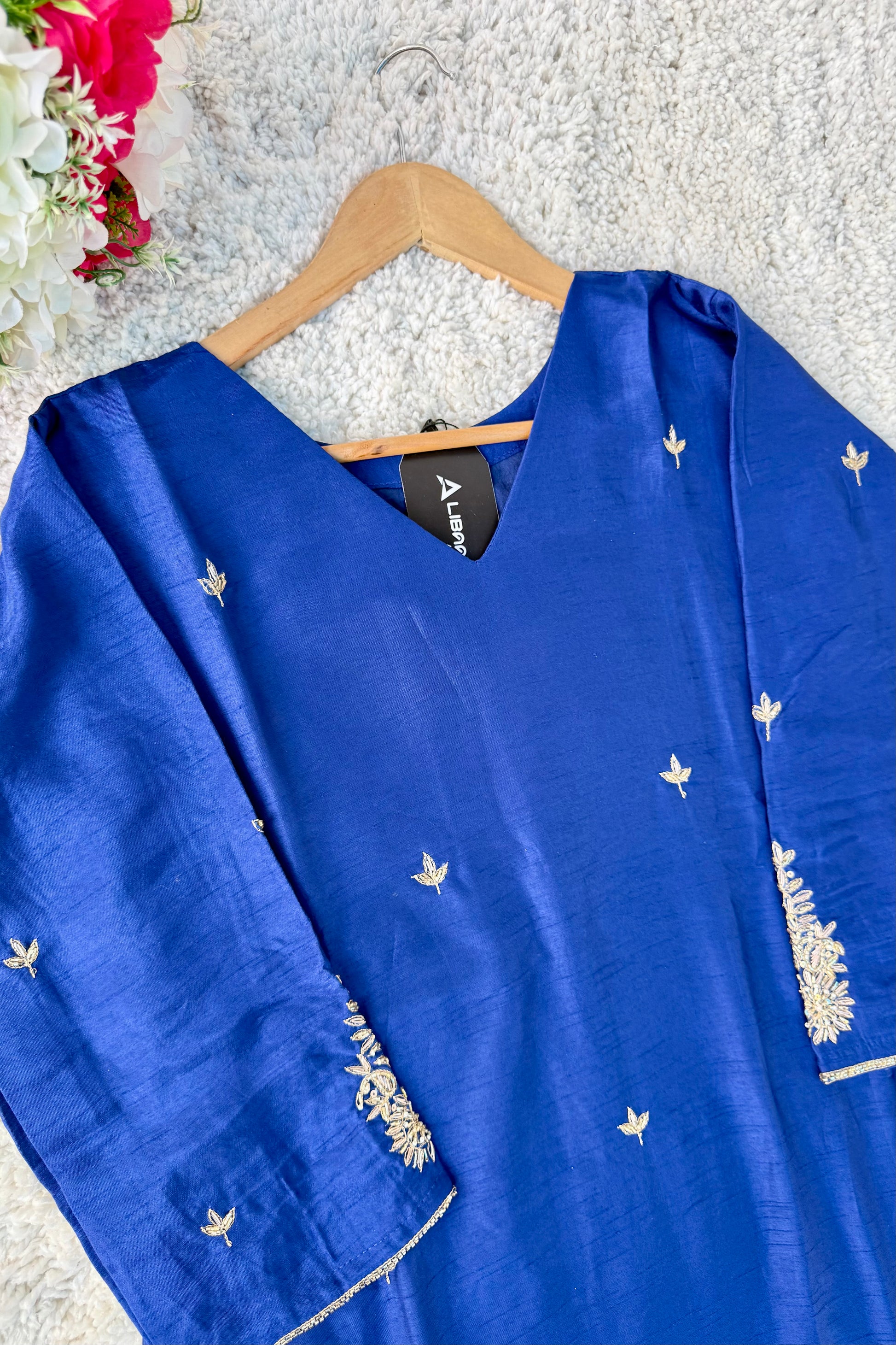 ✨”Aarti– Premium Dola Silk Heavy Anarkali Kurta Set