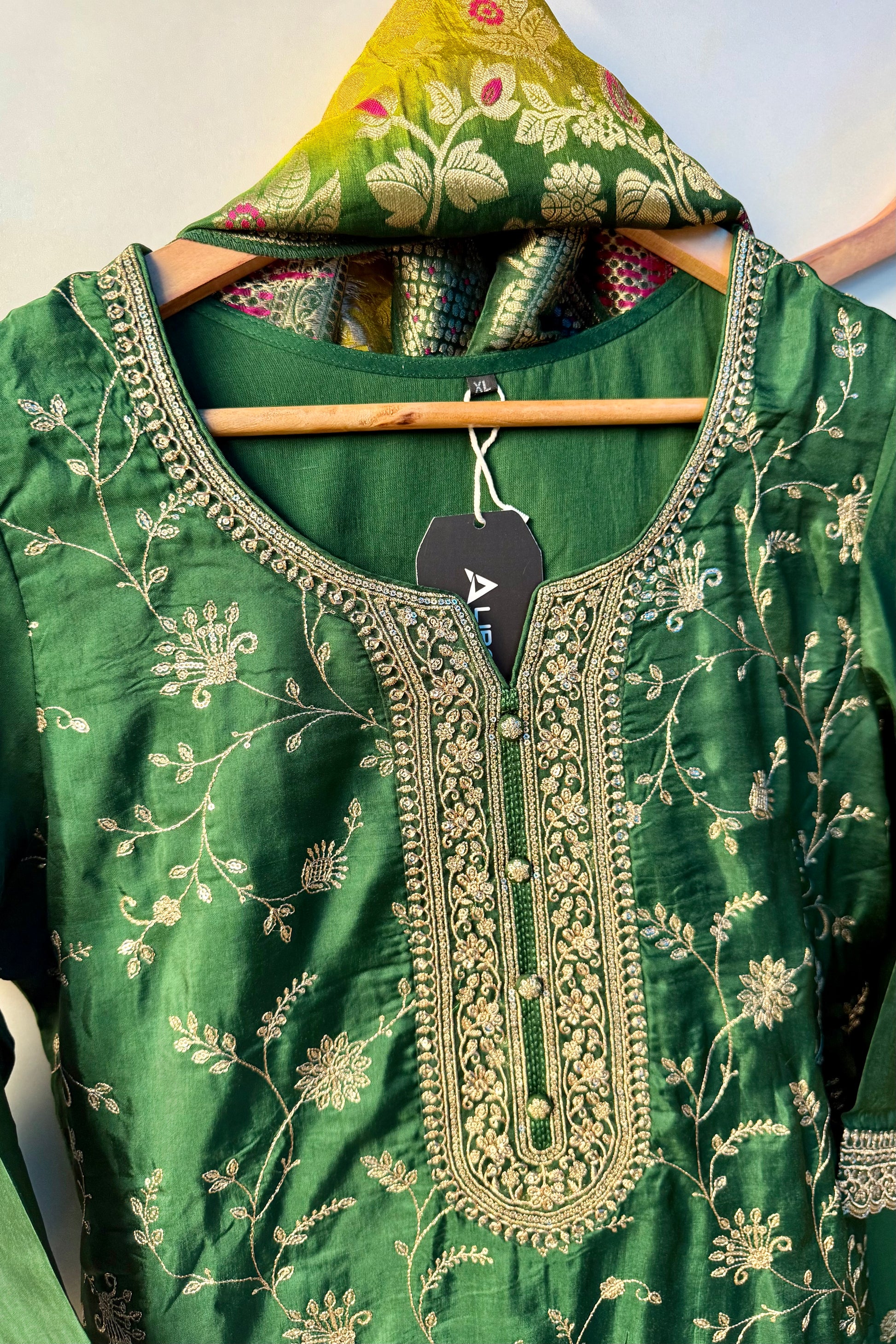 “AYAT” Festive wear Jacquard silk kurta palazzo set
