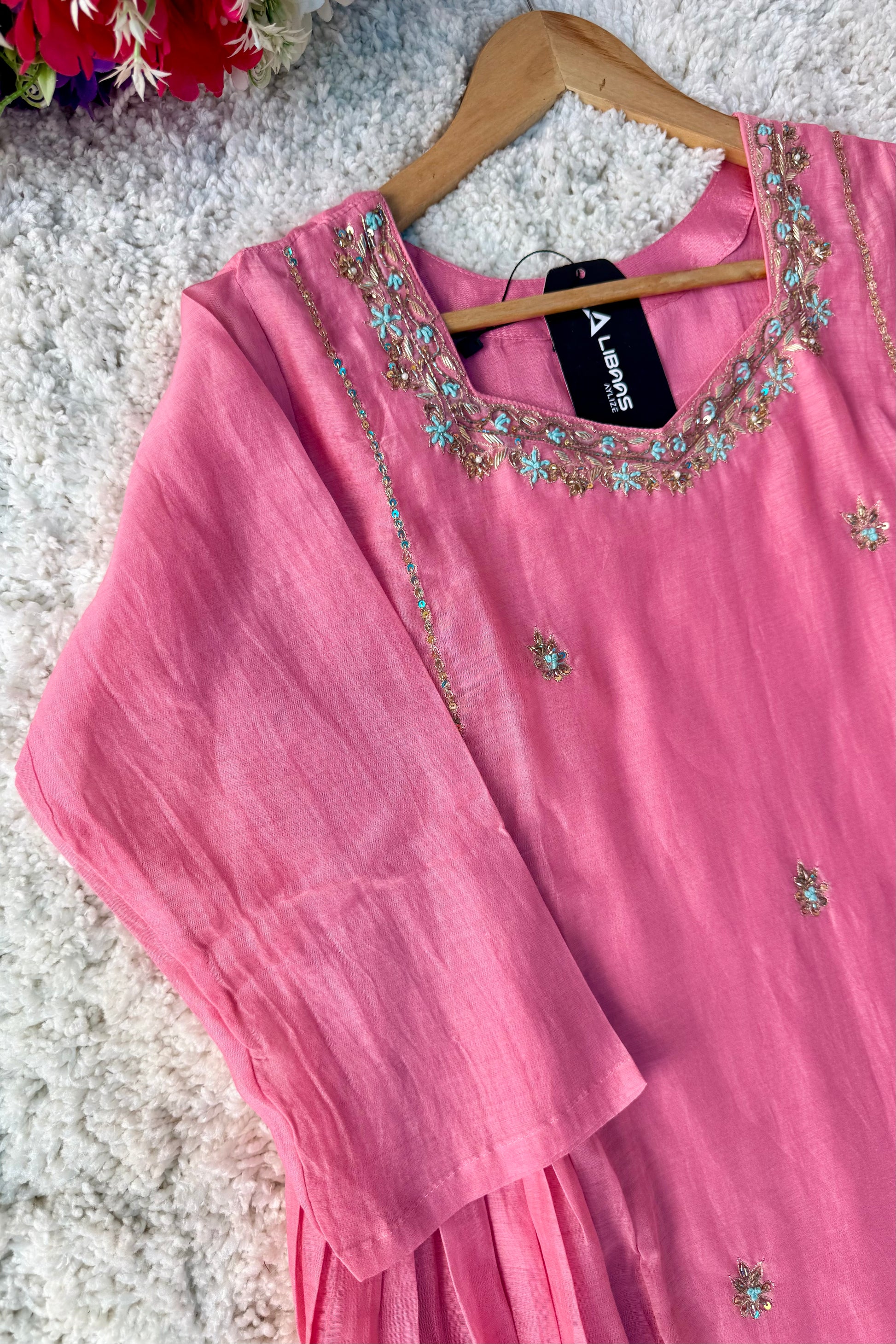 “Ayesha” Premium Mul Chanderi Anarkali Suit set 🛍️