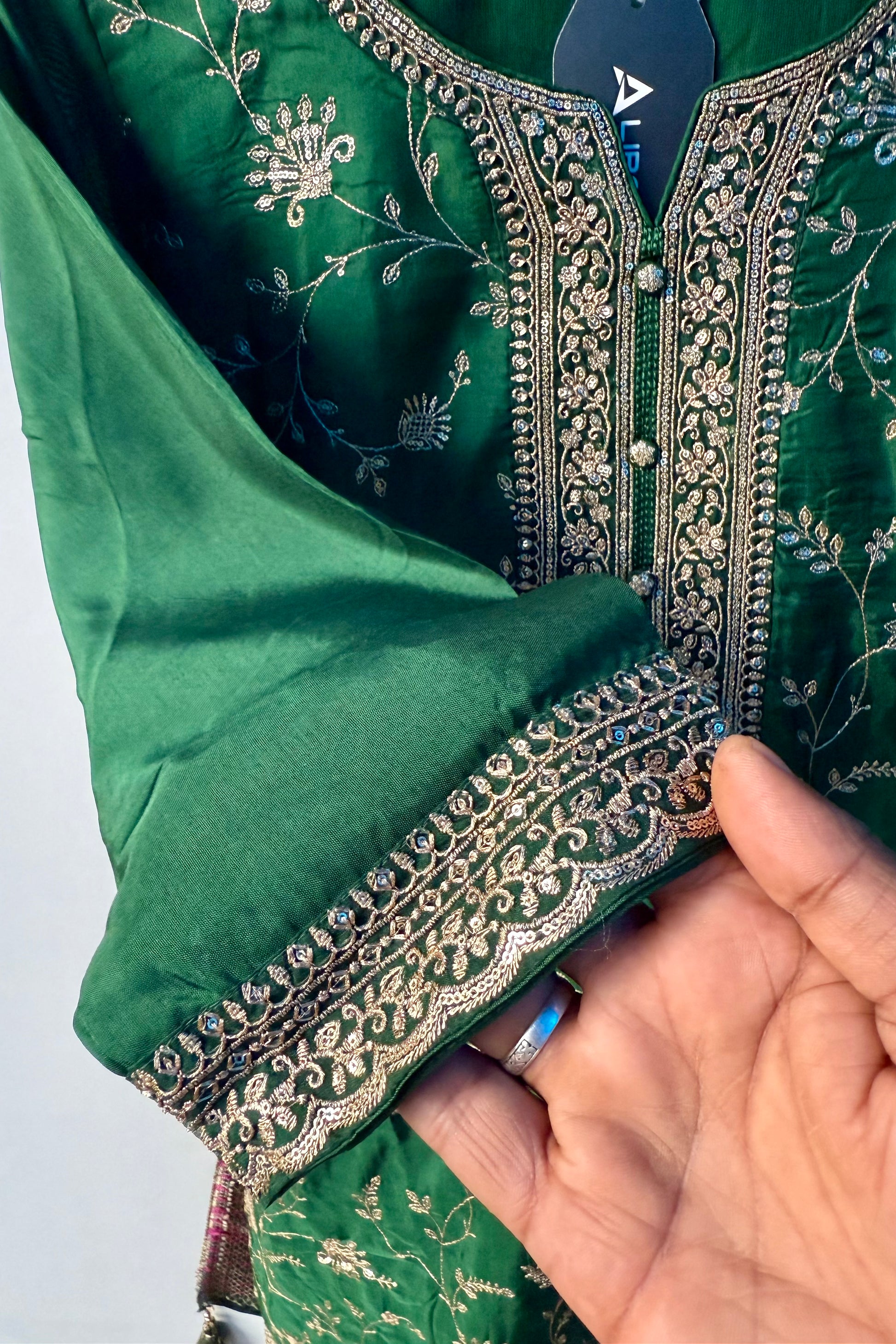 “AYAT” Festive wear Jacquard silk kurta palazzo set