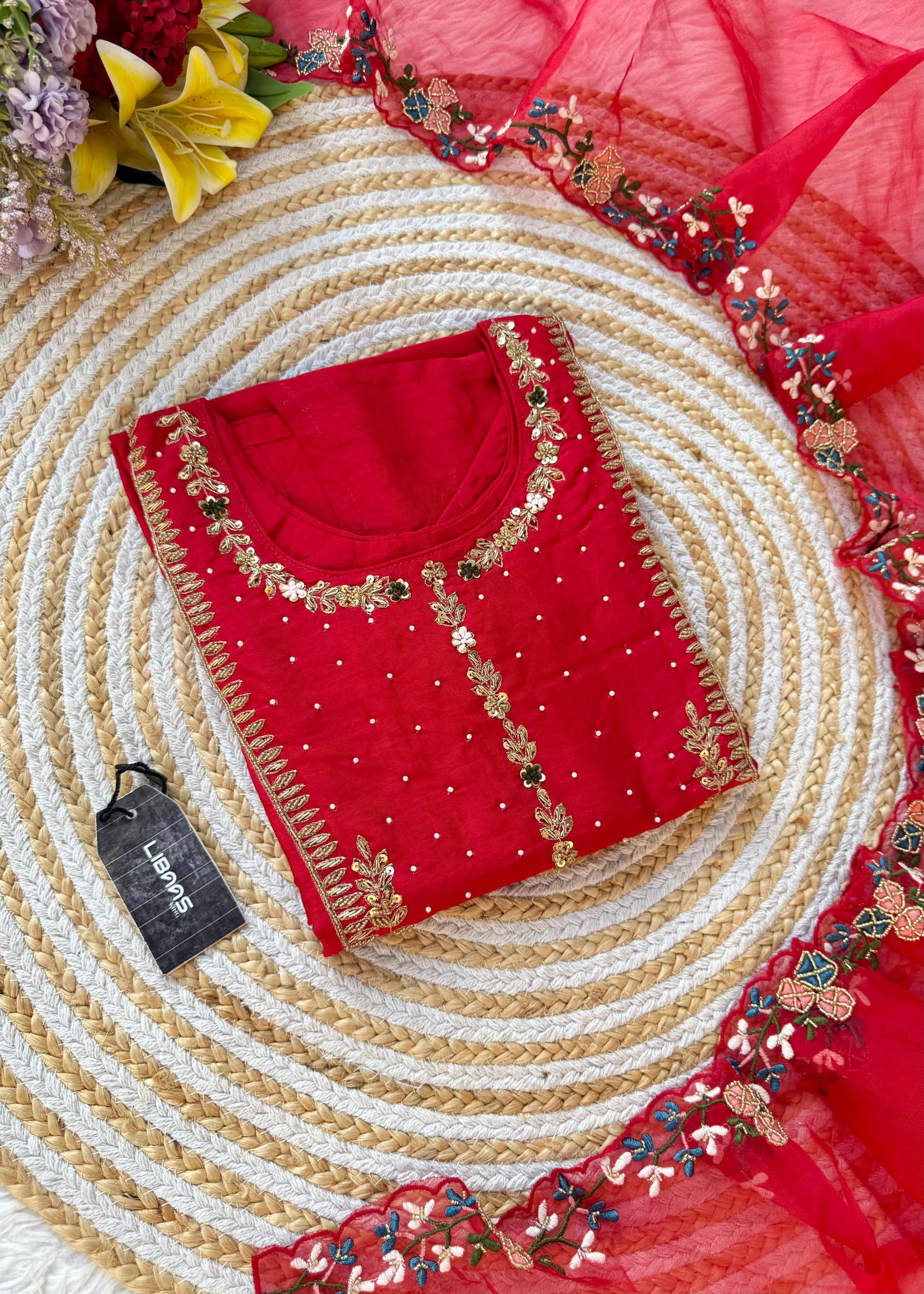“ALKA” A very beautiful piece with zardozi & zari handwork set