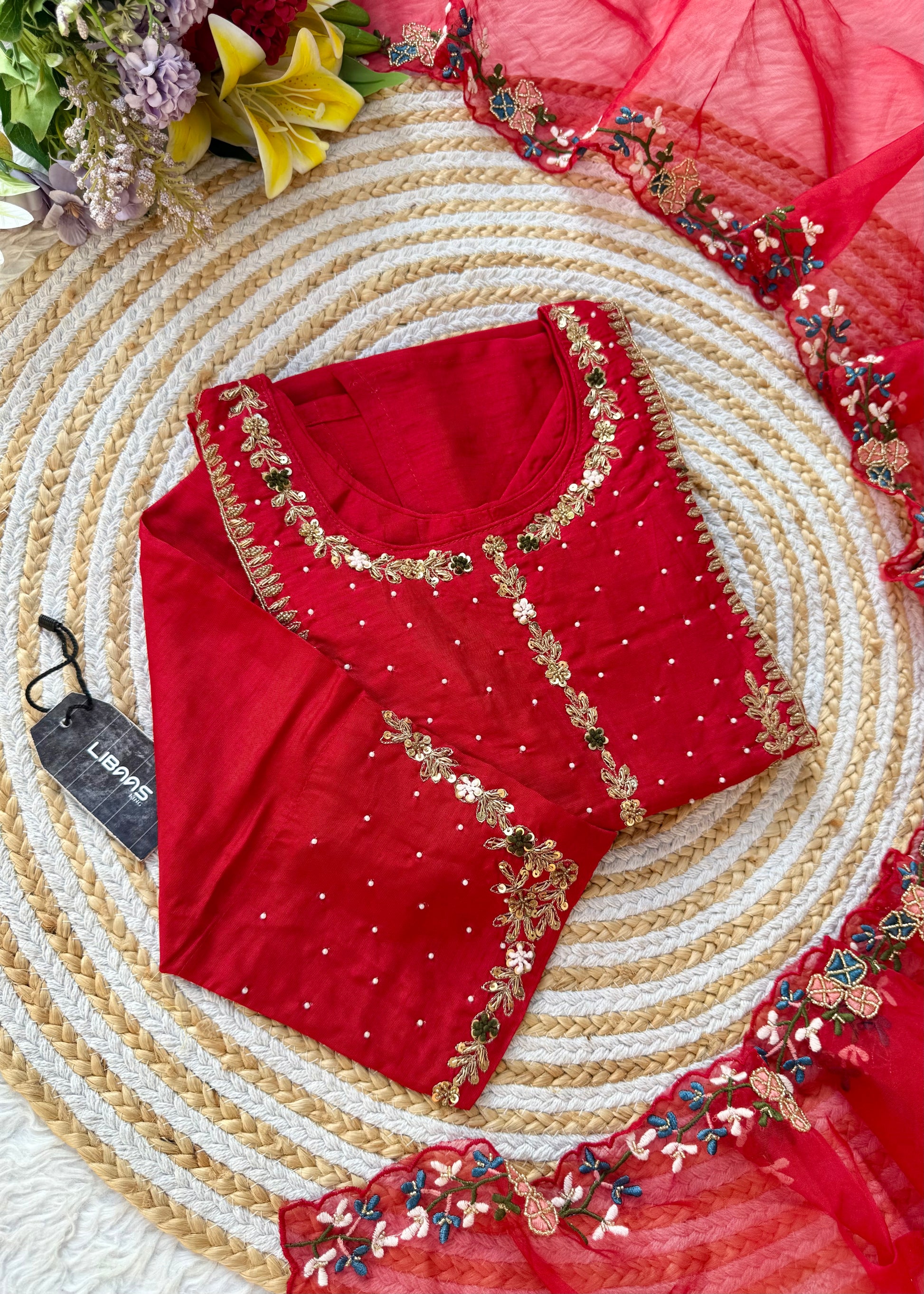 “ALKA” A very beautiful piece with zardozi & zari handwork set