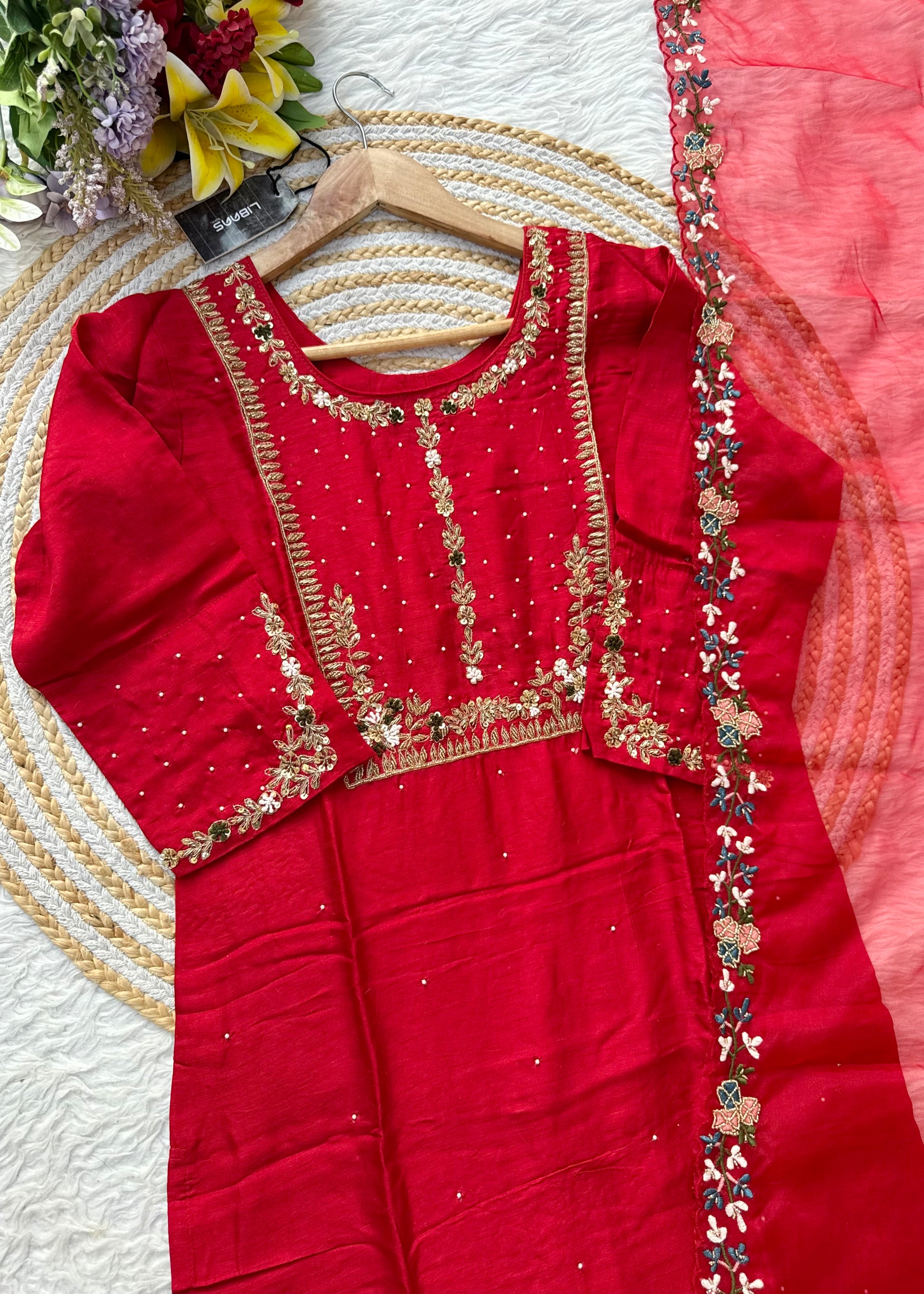 “ALKA” A very beautiful piece with zardozi & zari handwork set