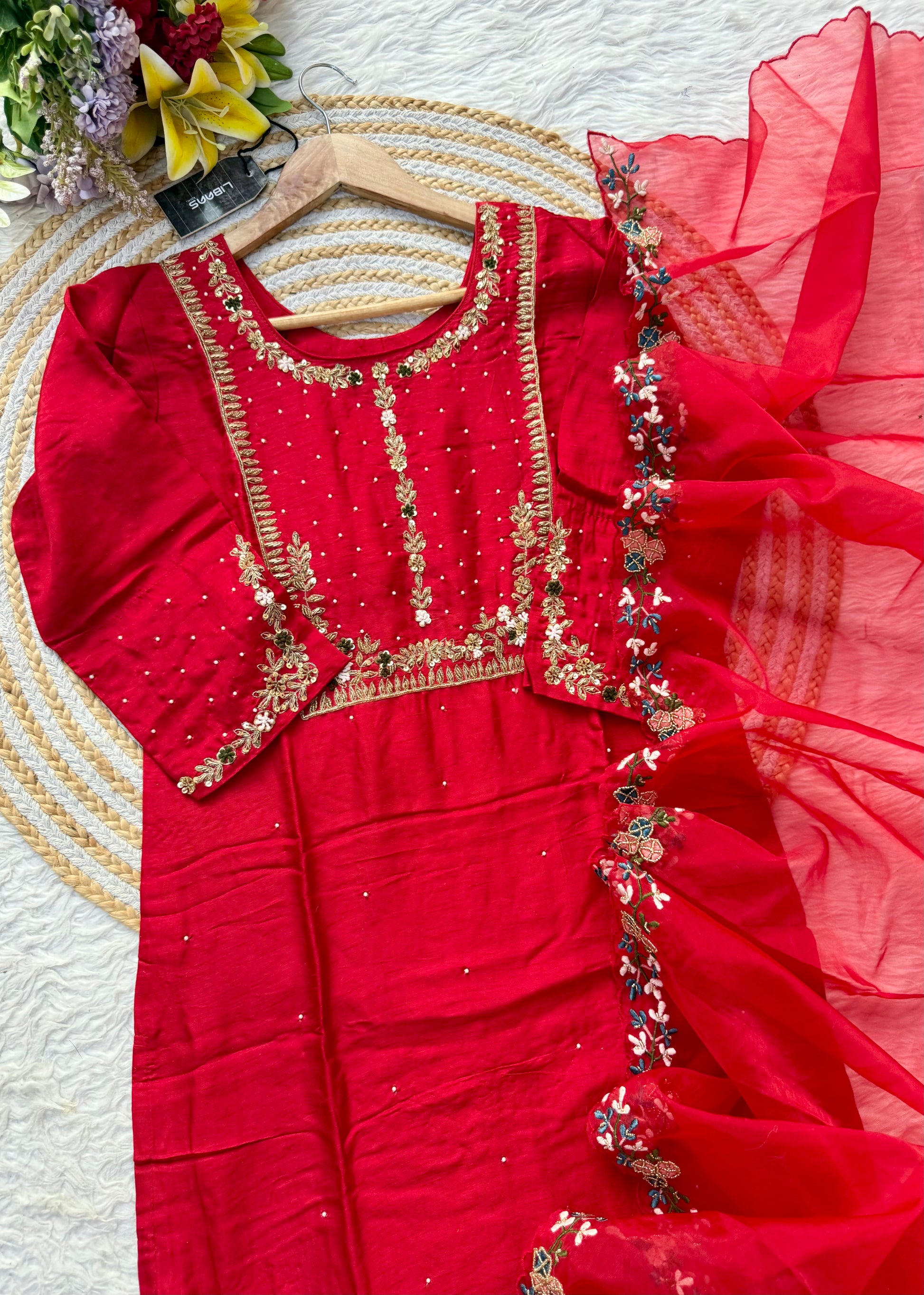 “ALKA” A very beautiful piece with zardozi & zari handwork set