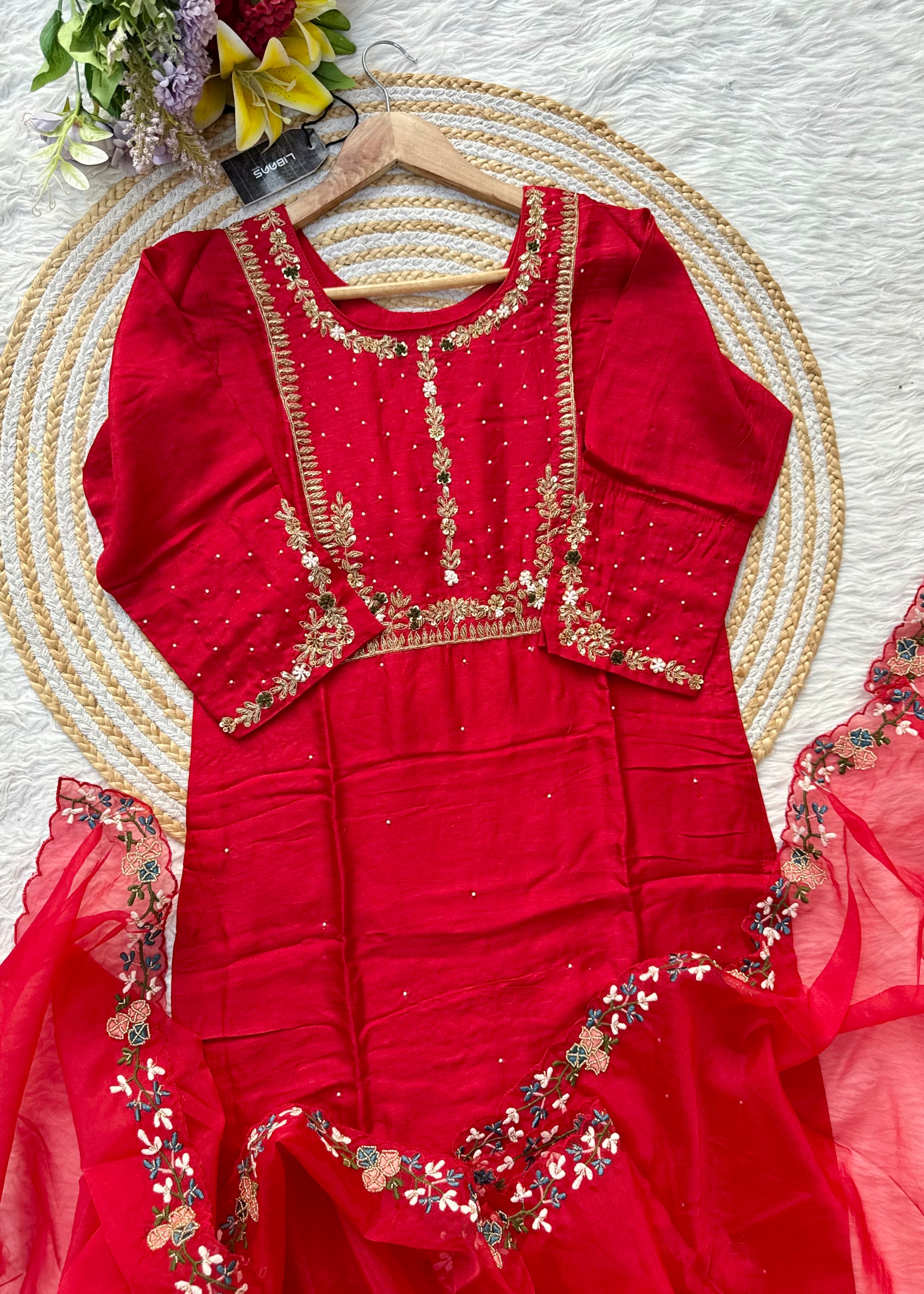 “ALKA” A very beautiful piece with zardozi & zari handwork set