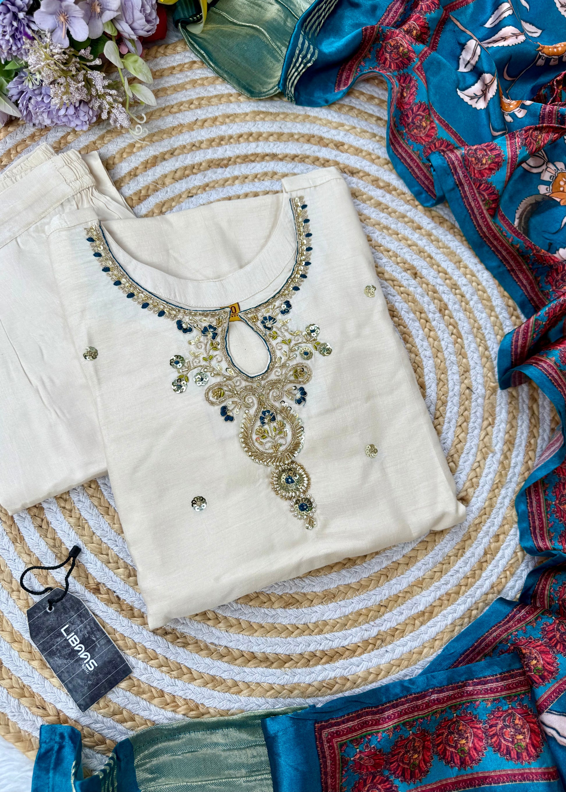 “ADYA” A very beautiful festival wear gajji silk suit