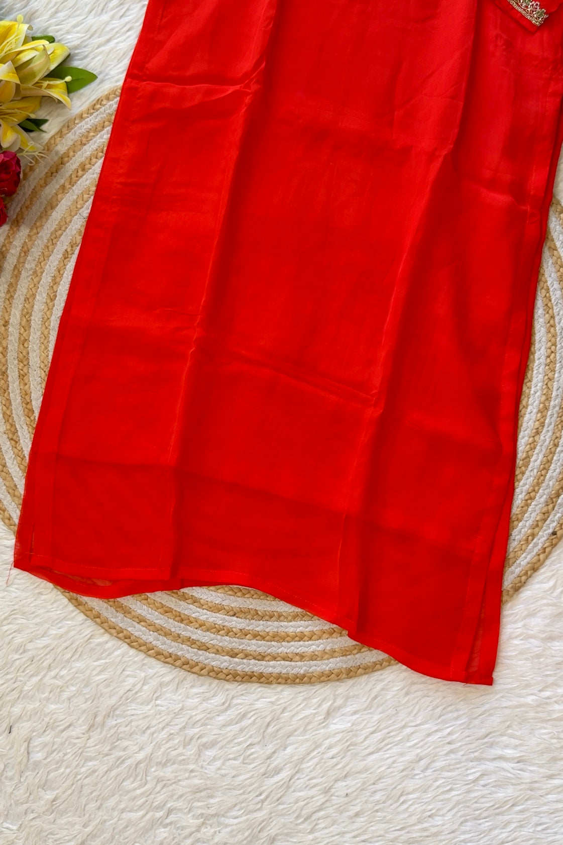“PANKHURI” Heavy handwork Viscose organza plazzo set